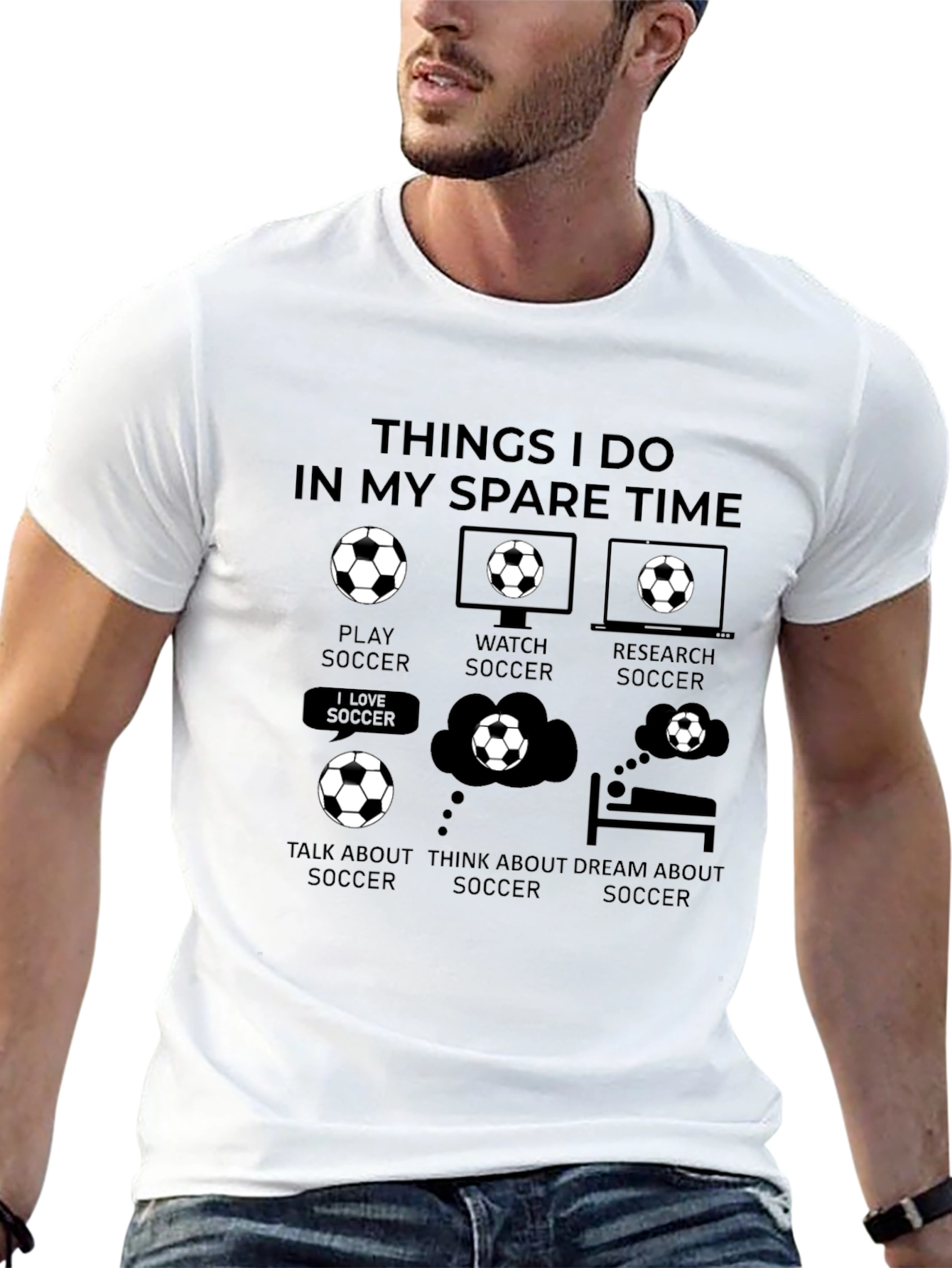 Soccer Lover T-Shirt - Spare Time Activities Graphic Tee