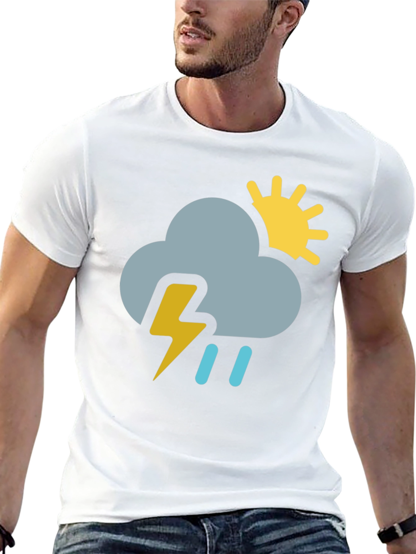 Rain or Shine Black Graphic T-Shirt