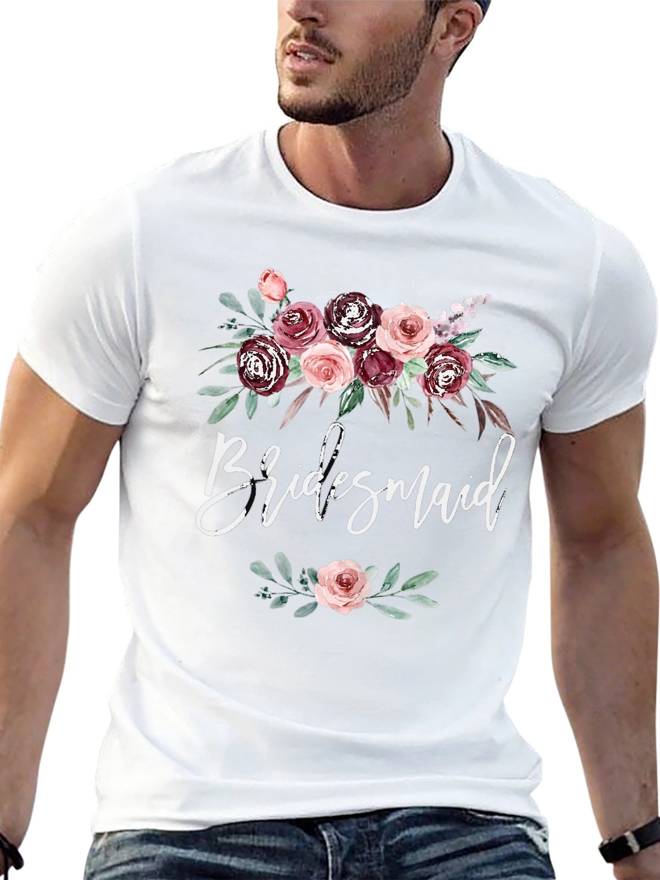 Bridesmaid Floral T-Shirt