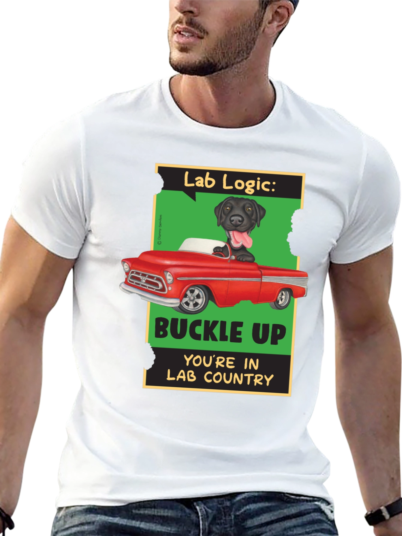 Lab Logic Dog T-Shirt Buckle Up