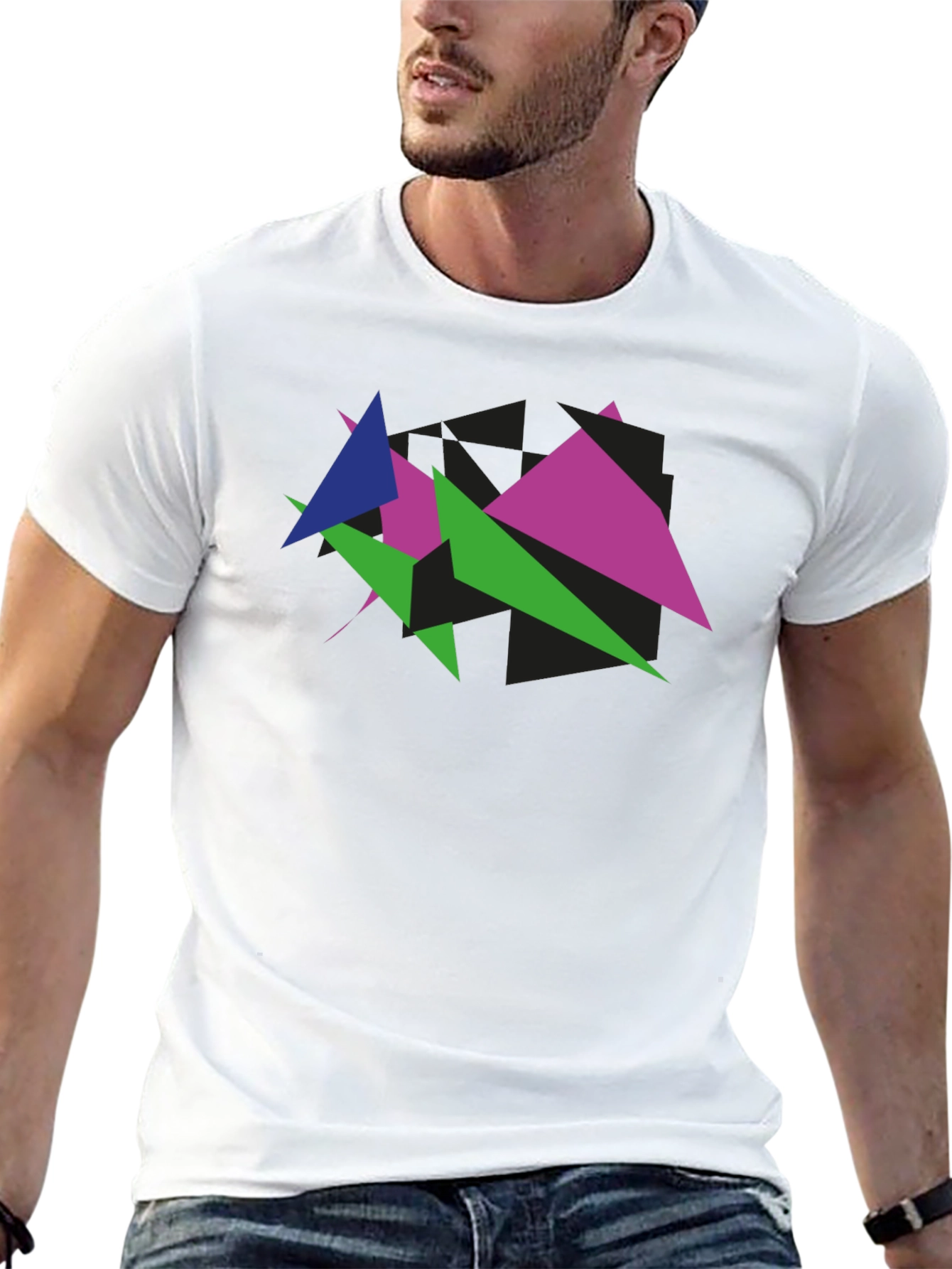 Geometric Triangle Graphic Tee