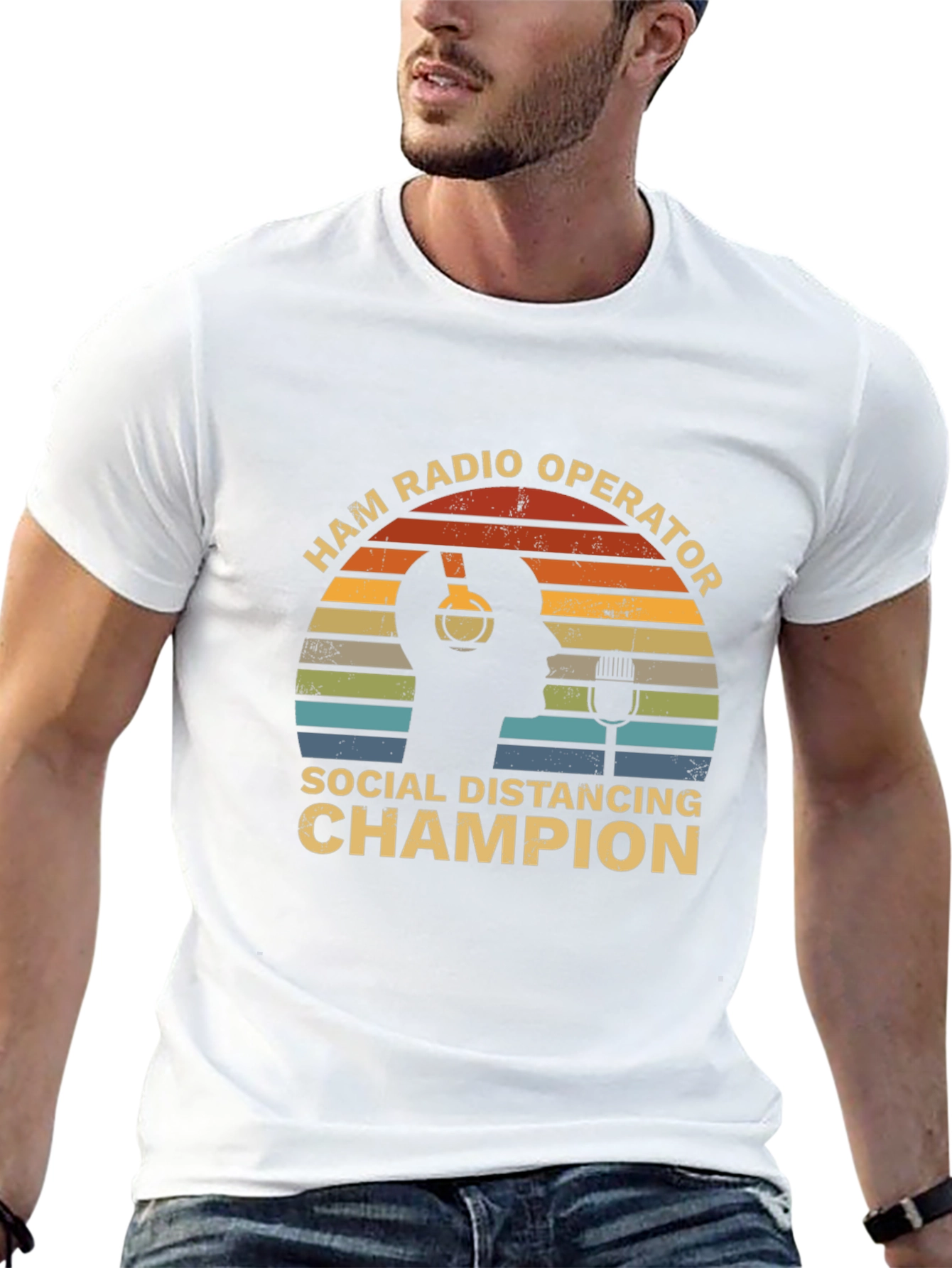Ham Radio Operator Social Distancing Champion T-Shirt