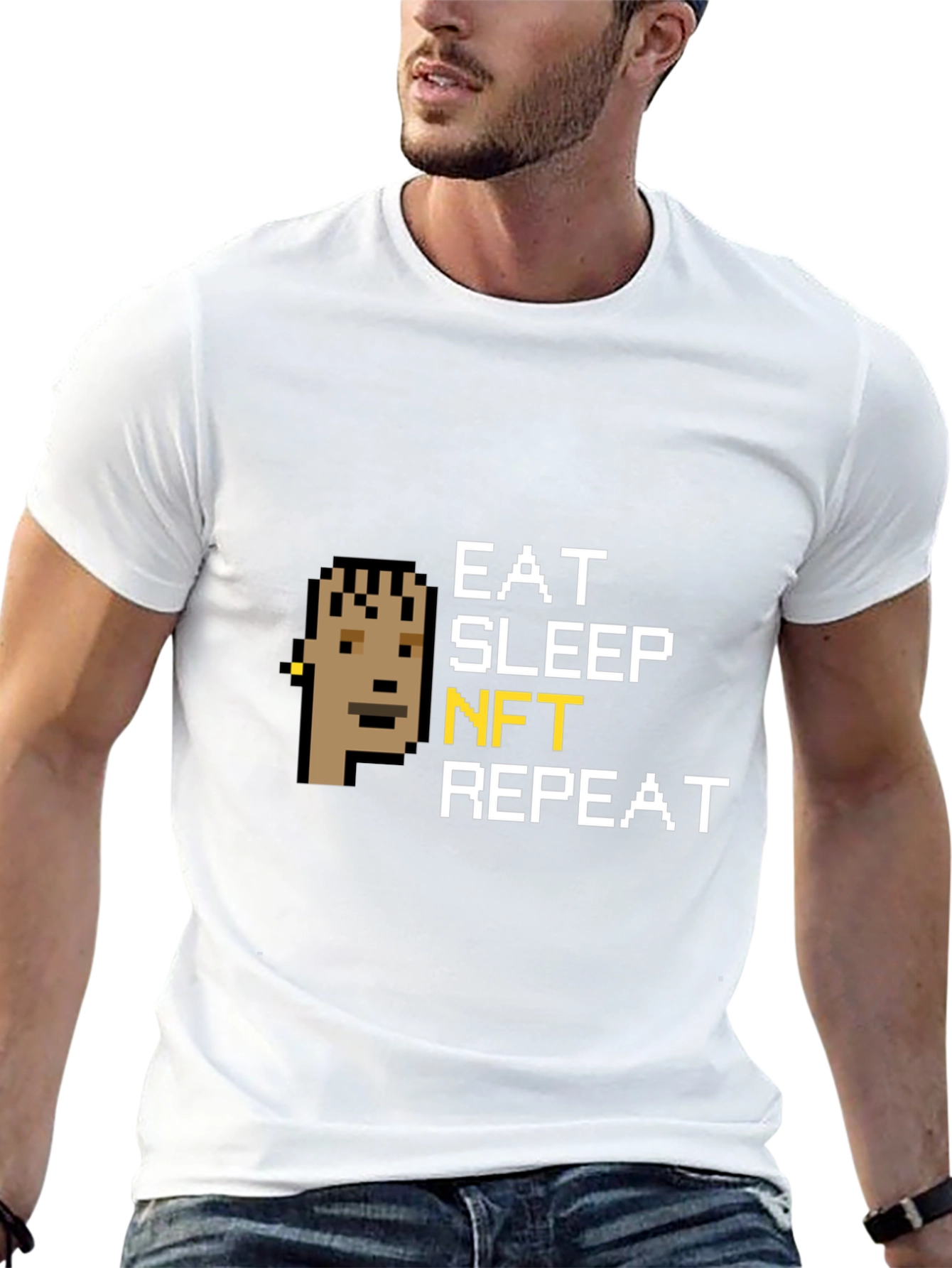Eat Sleep NFT Repeat Black T-Shirt