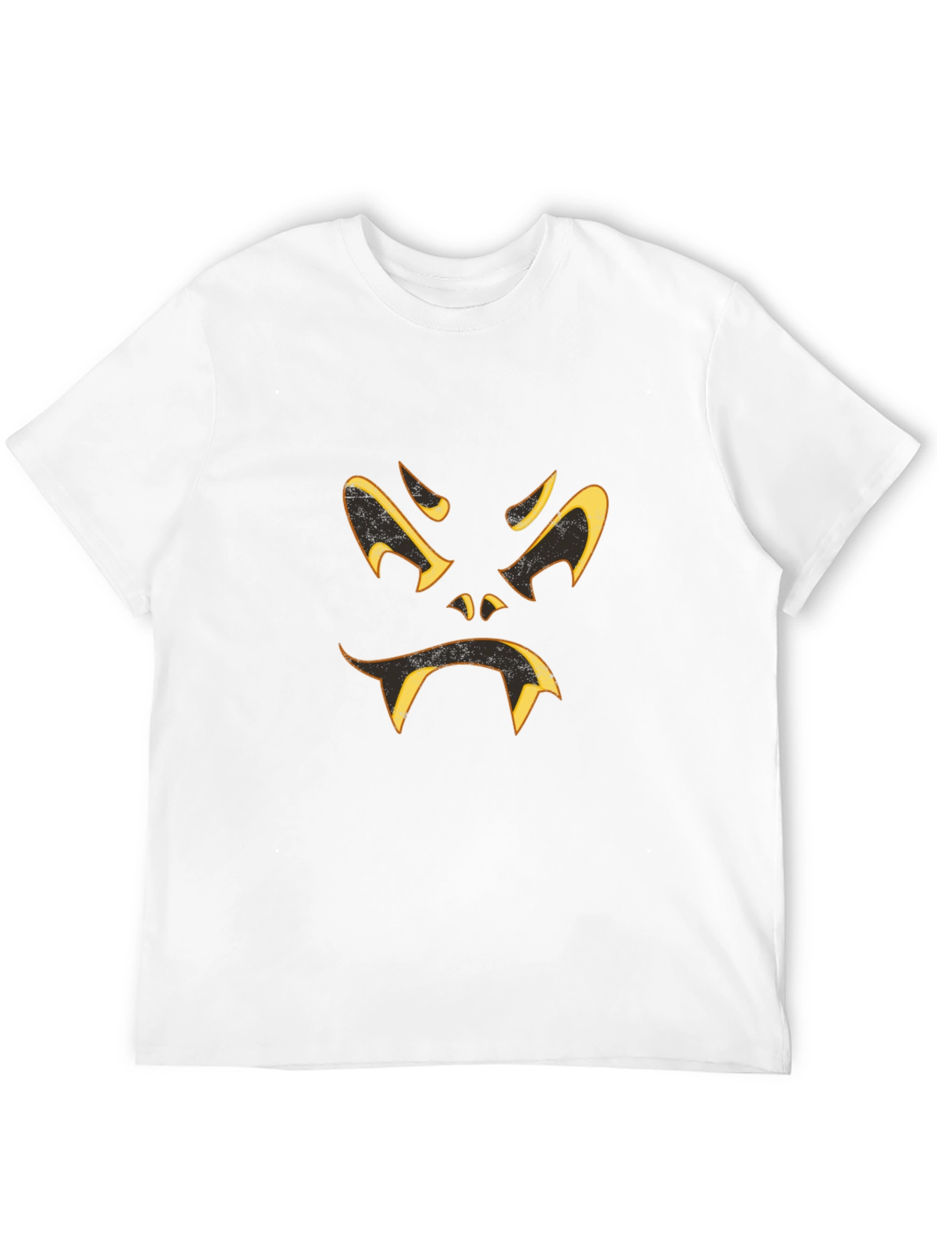 Spooky Halloween Face Black T-Shirt