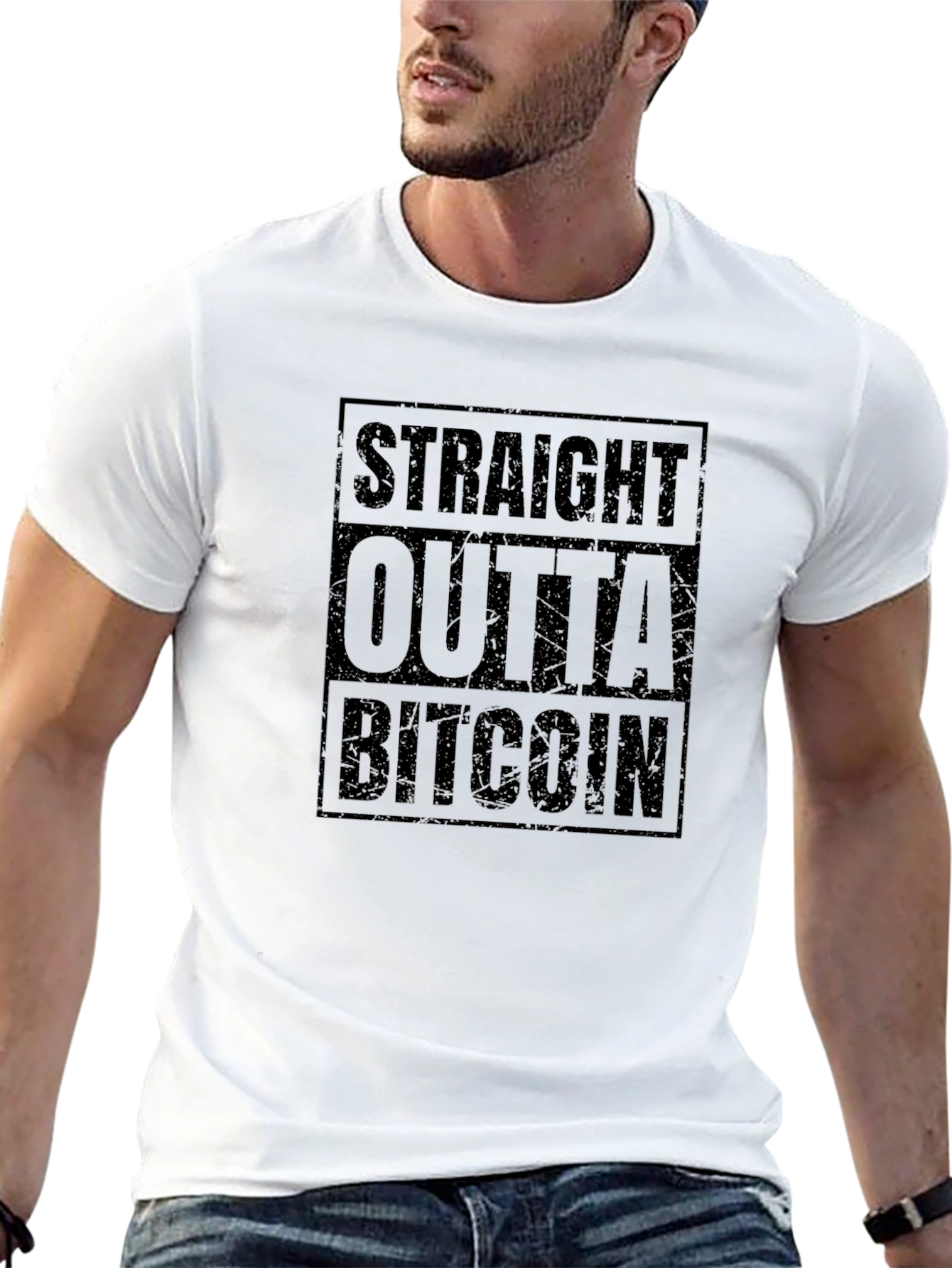 Straight Outta Bitcoin Graphic Tee