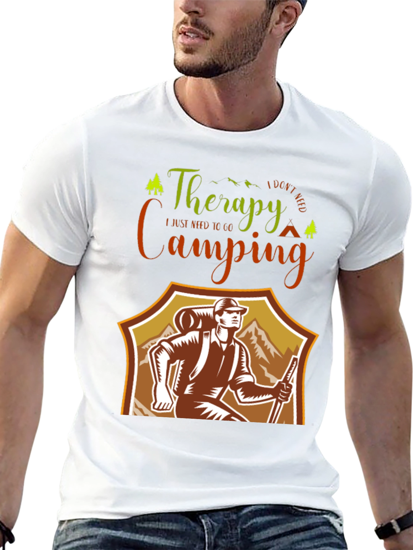 Camping Therapy T-Shirt: Outdoor Adventure Tee