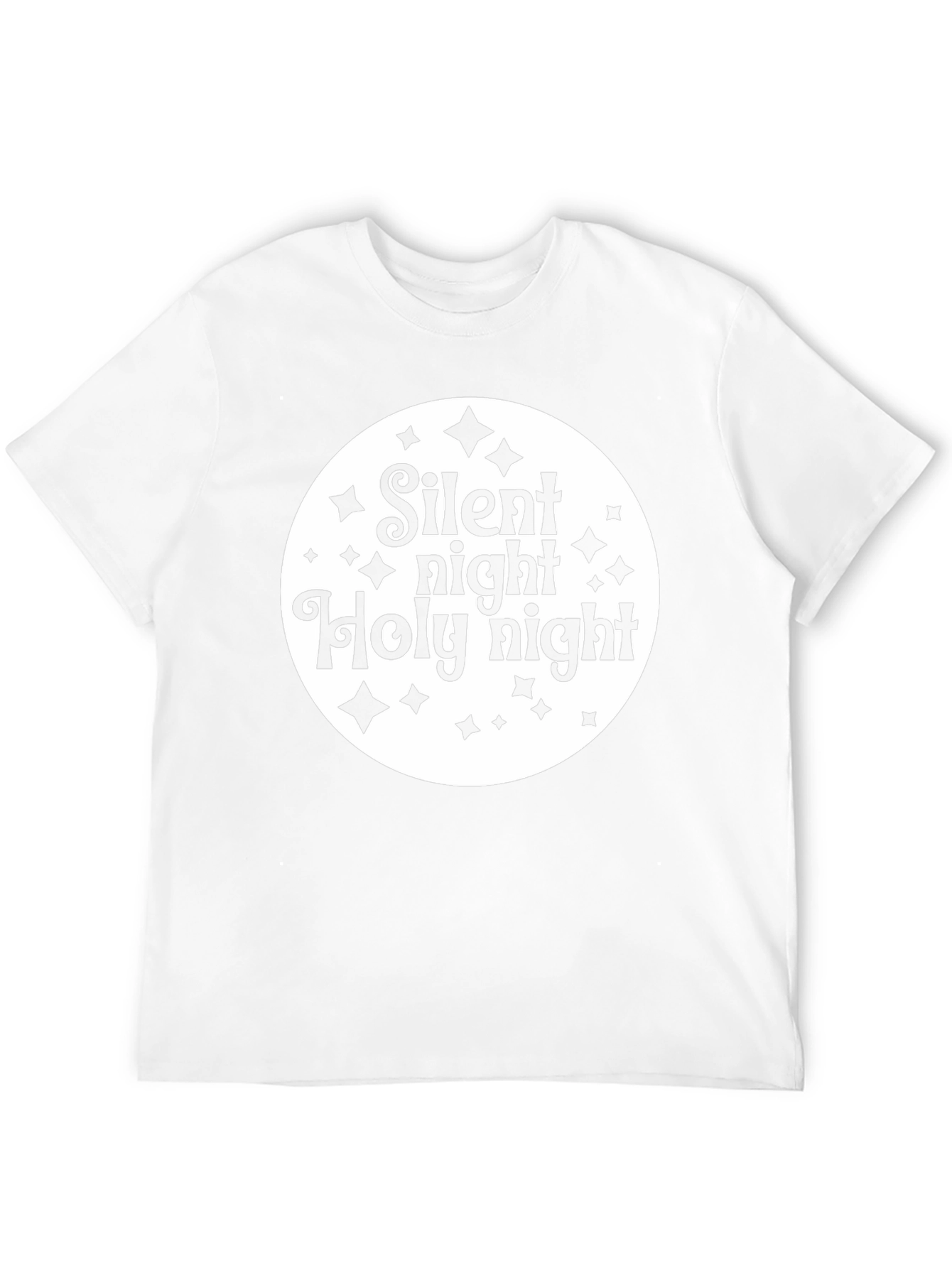 Silent Night Graphic Tee - Christmas Holiday Shirt