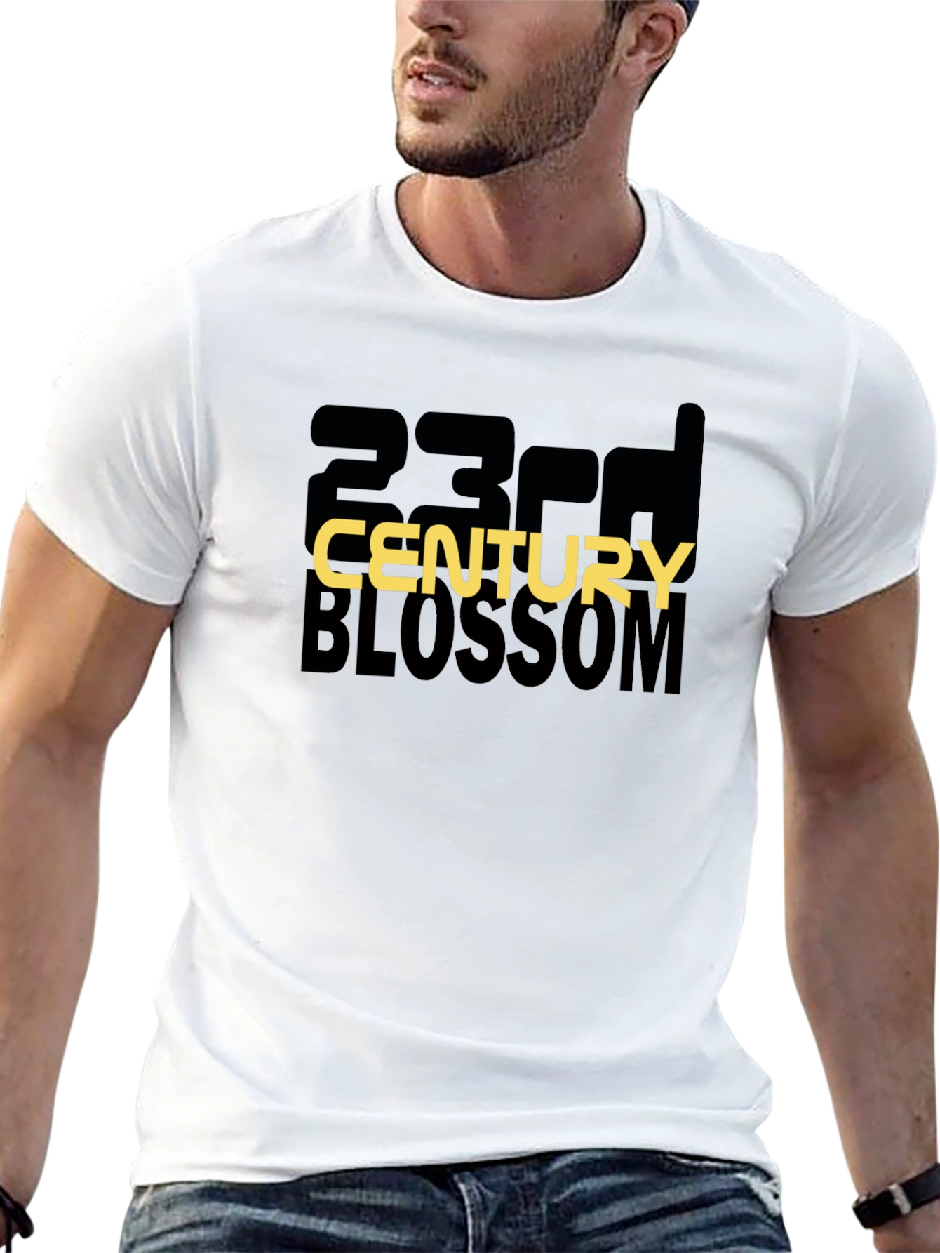 23rd Century Blossom Graphic Tee - Modern Style