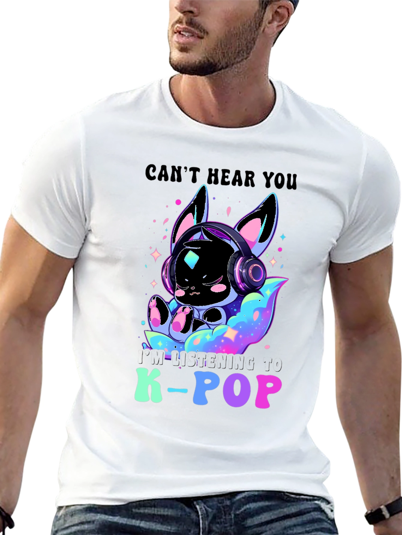 K-Pop Music Lover Tee: I Cant Hear You