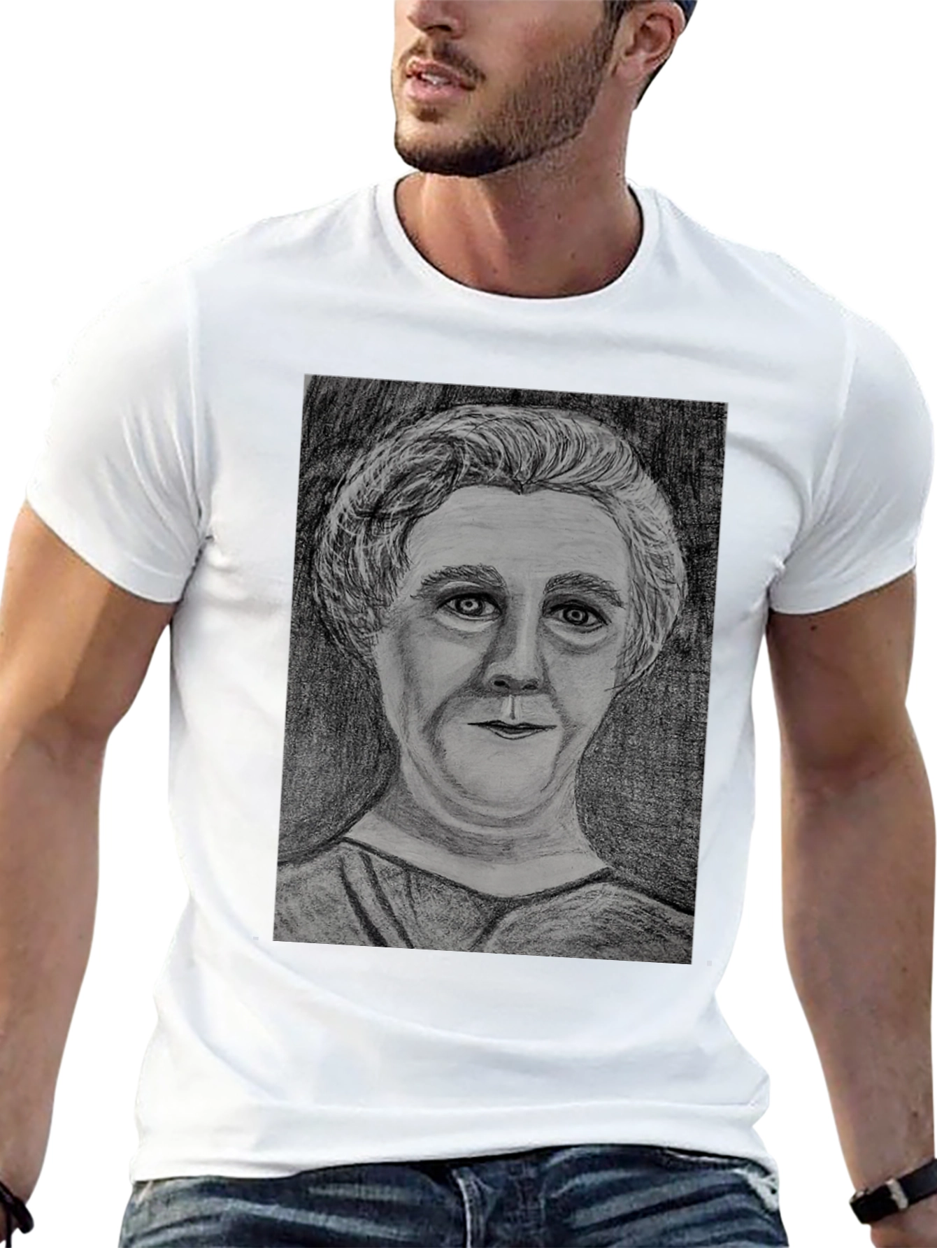 Eleanor Roosevelt Sketch T-Shirt - Unisex Black Tee