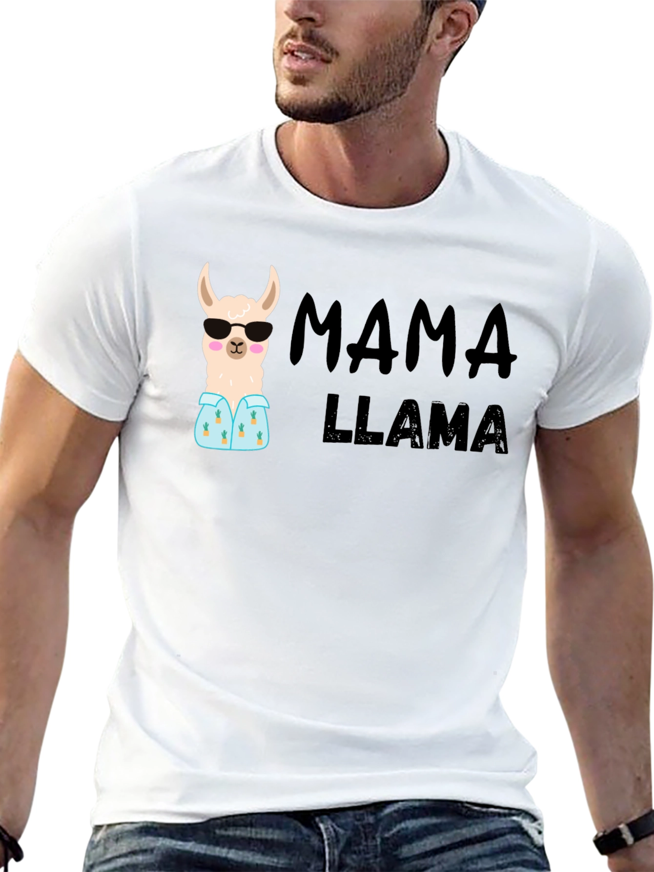 Mama Llama Graphic Tee - Cute Womens T-Shirt