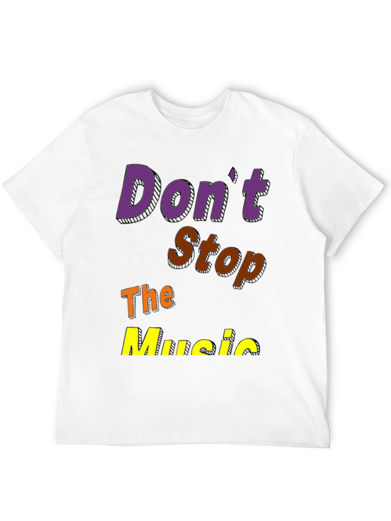 Dont Stop the Music Black Graphic Tee