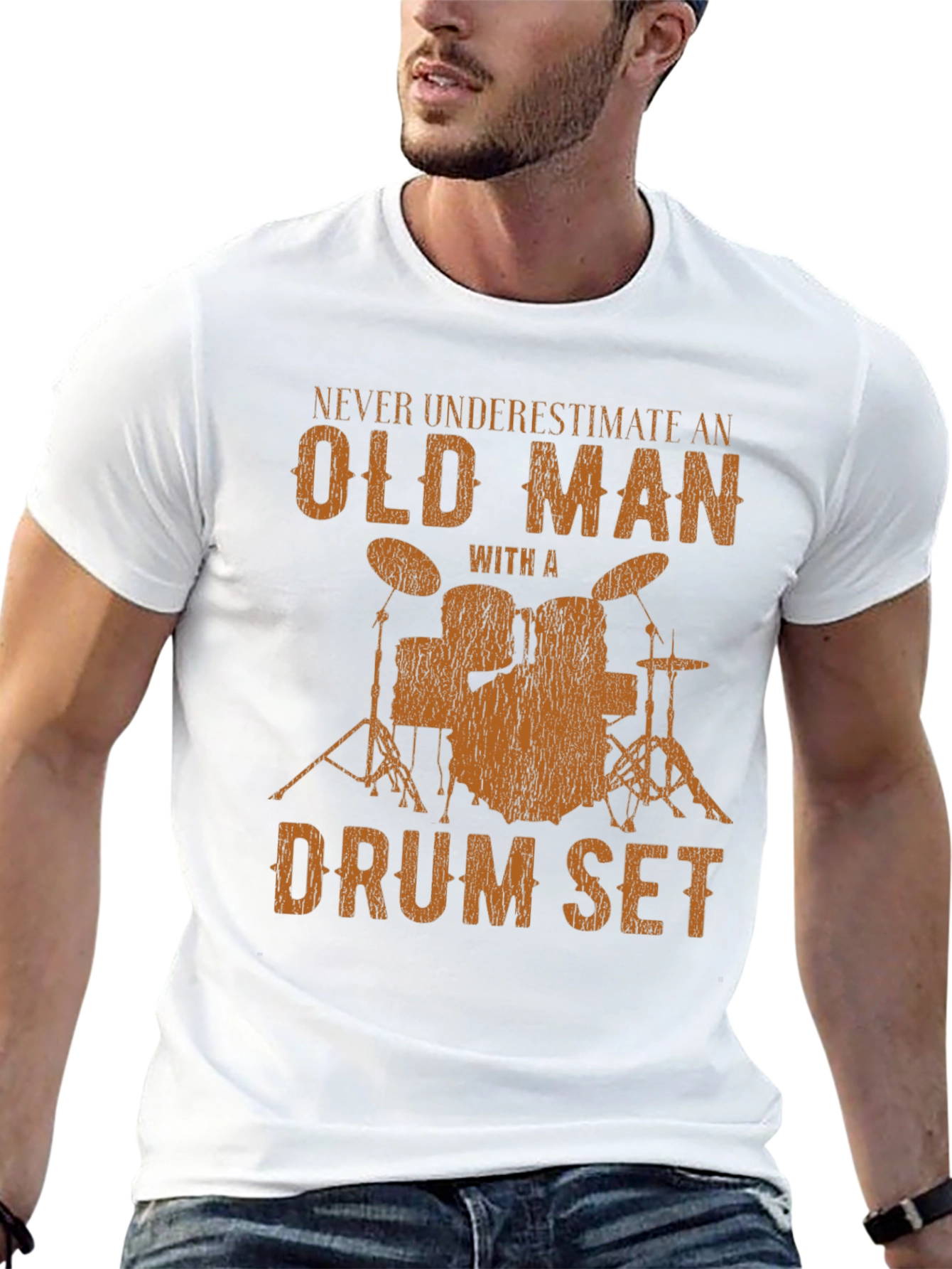 Drummer Old Man T-Shirt