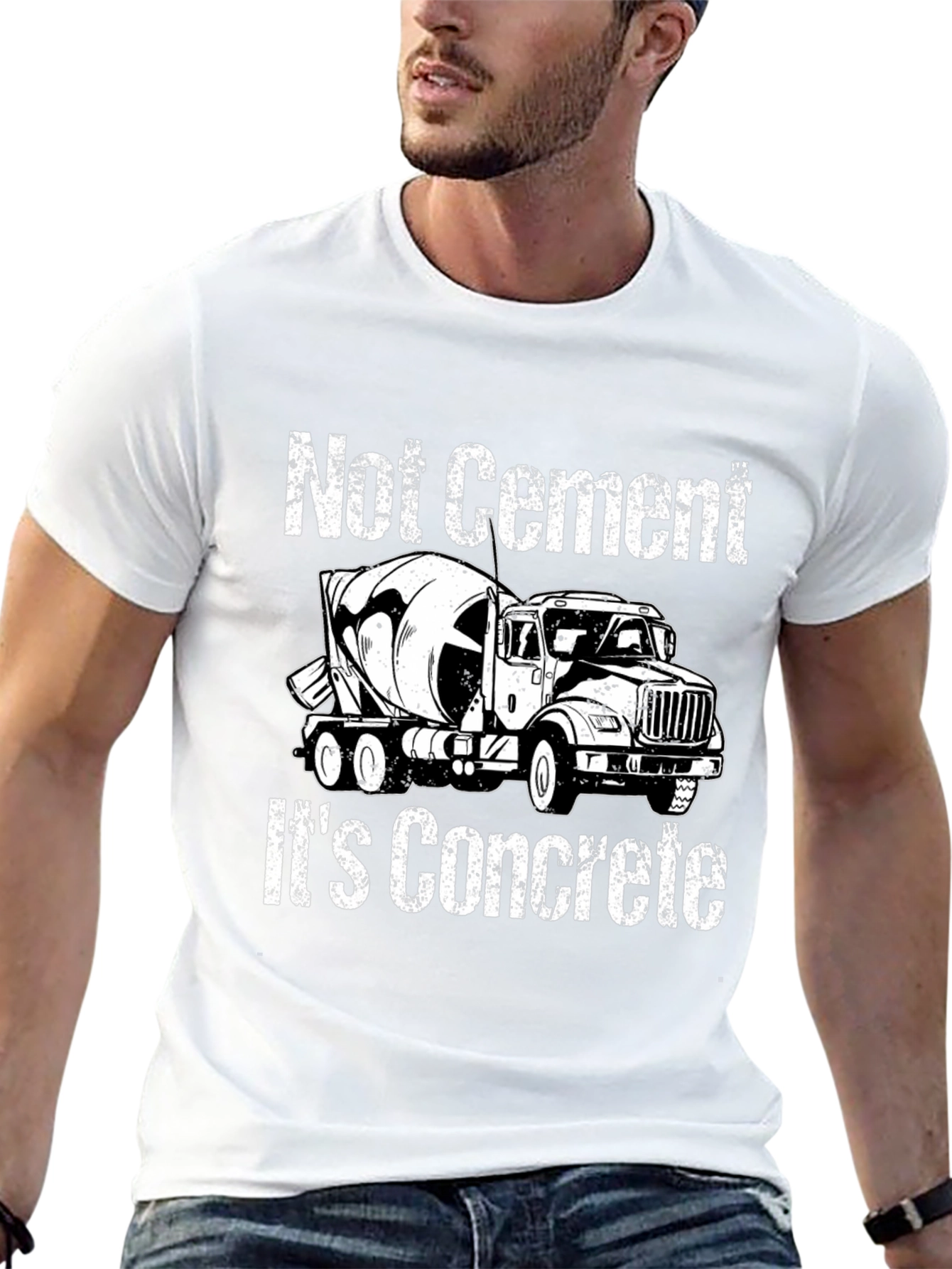 Funny Concrete Truck T-Shirt - Not Cement