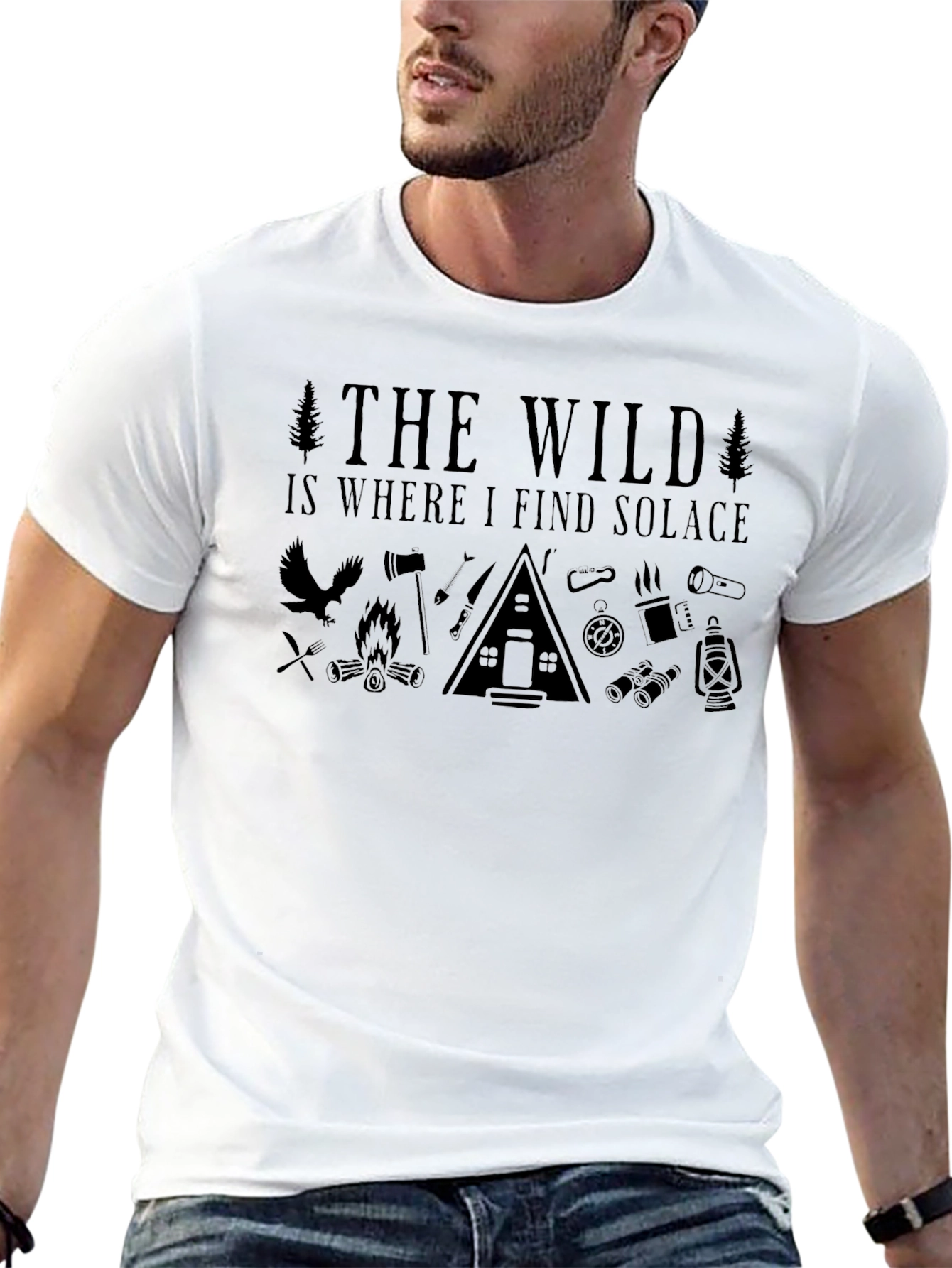 The Wild Solace T-Shirt - Nature Inspired Graphic Tee