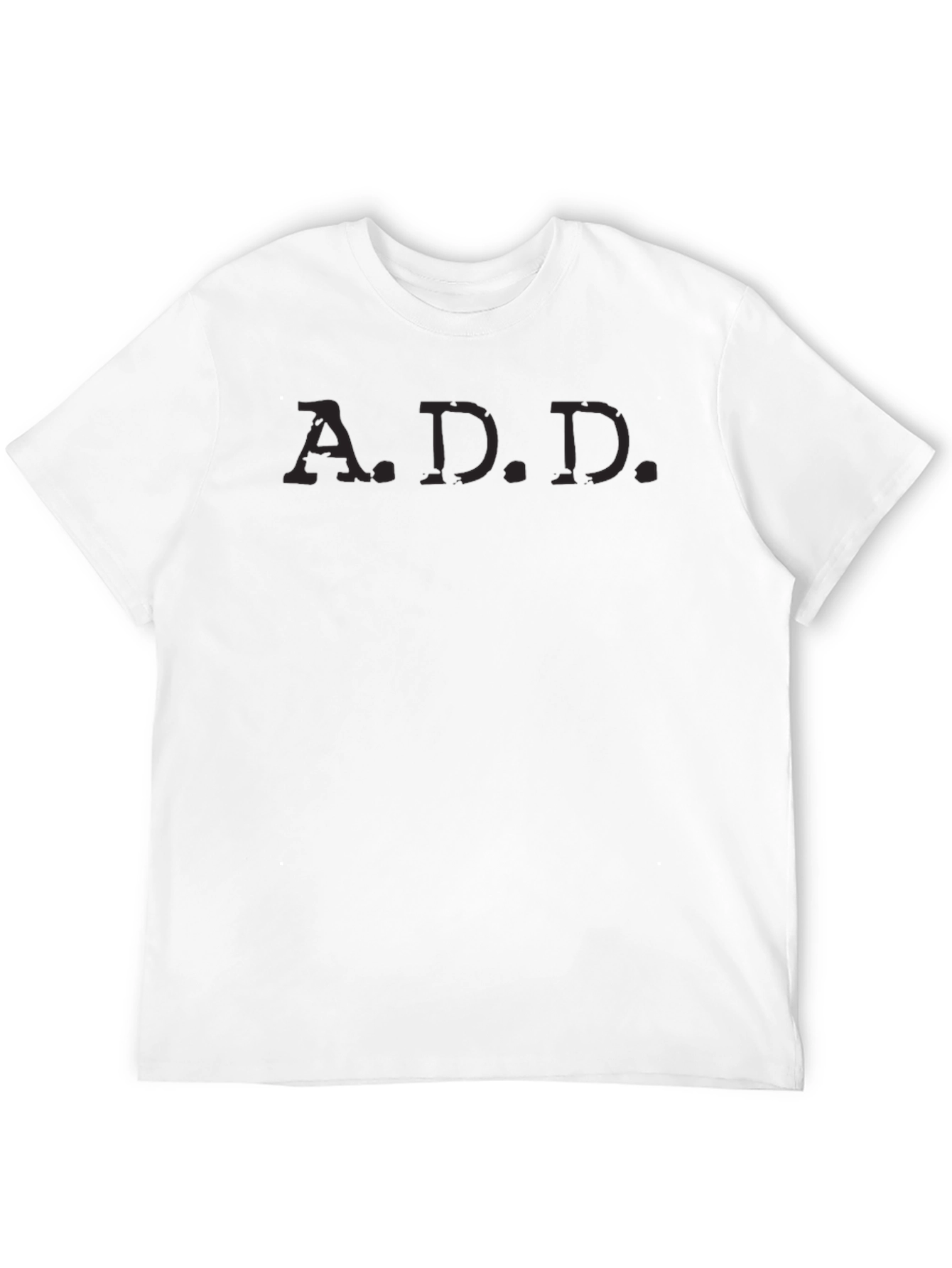 Mens Black A.D.D. T-Shirt