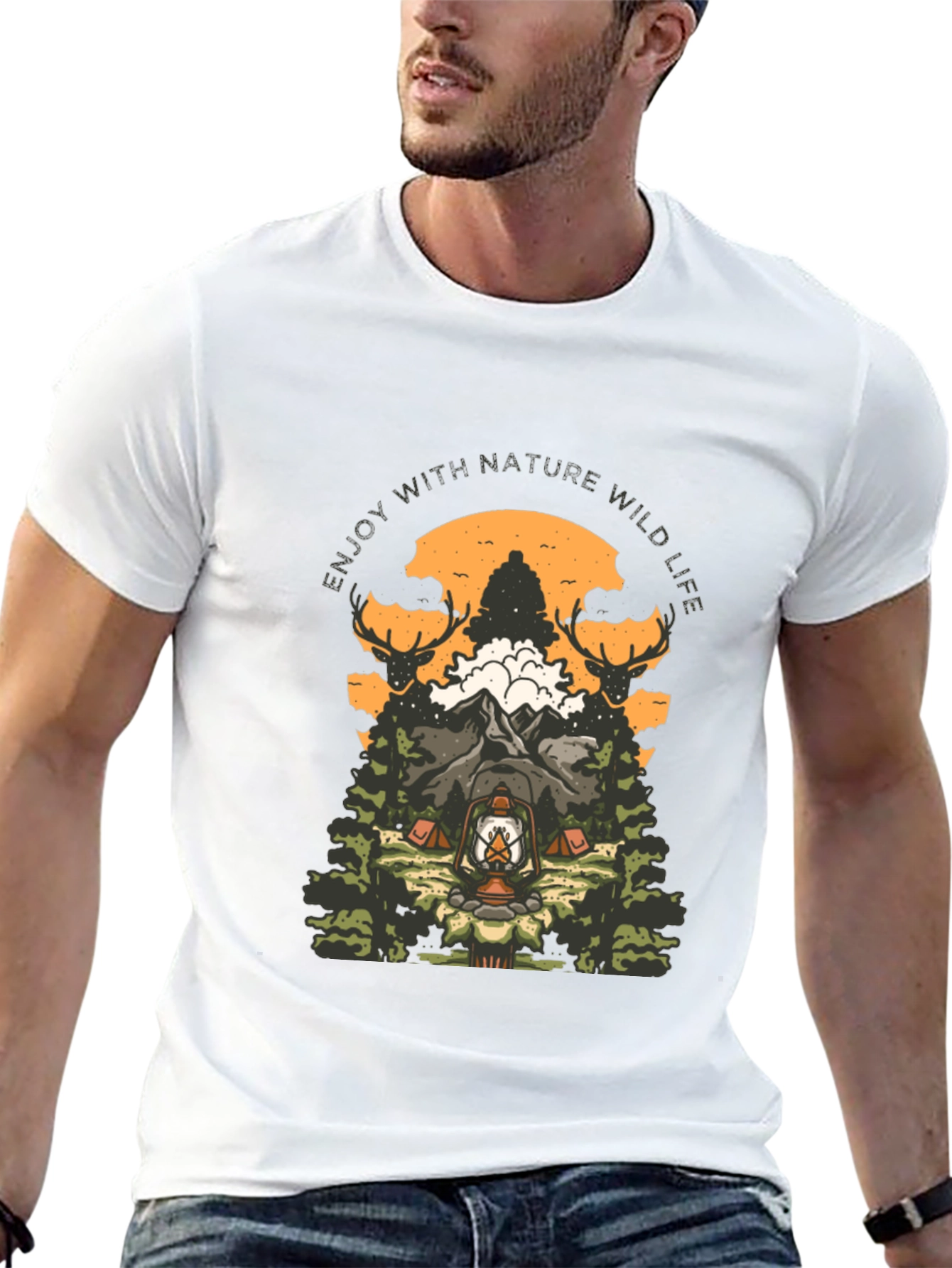 Nature Wild Life Graphic T-Shirt