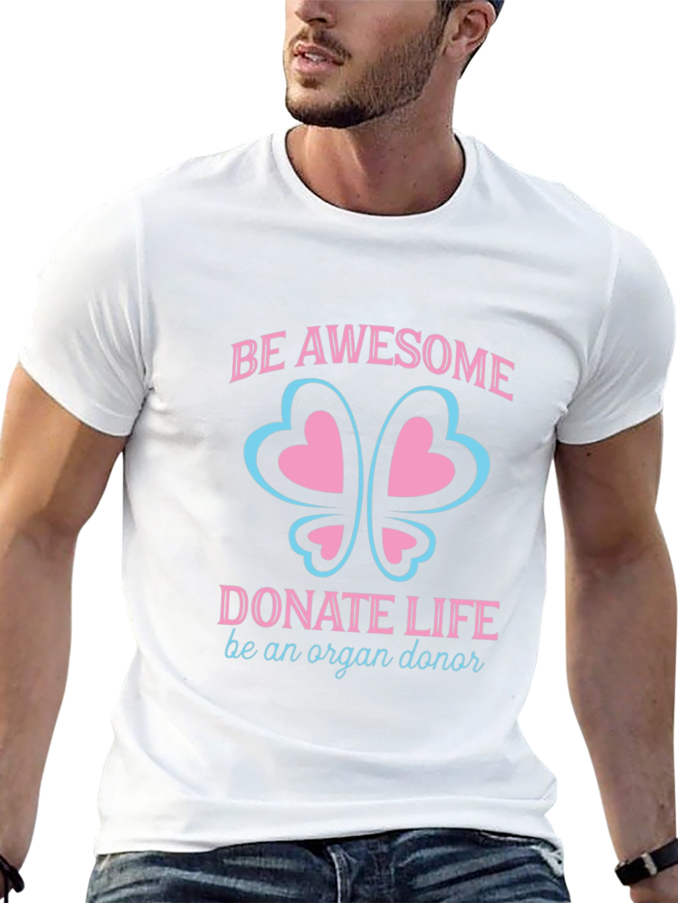 Be Awesome Donate Life Organ Donor T-Shirt