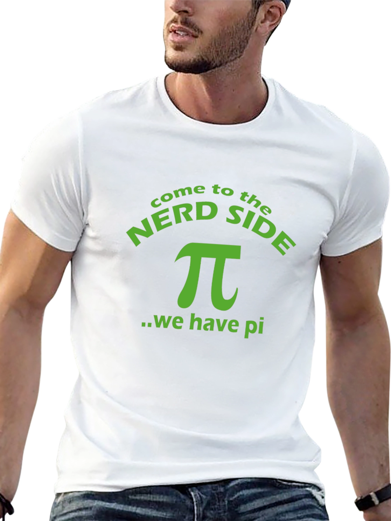 Nerd Side Pi T-Shirt - Soft Cotton Tee