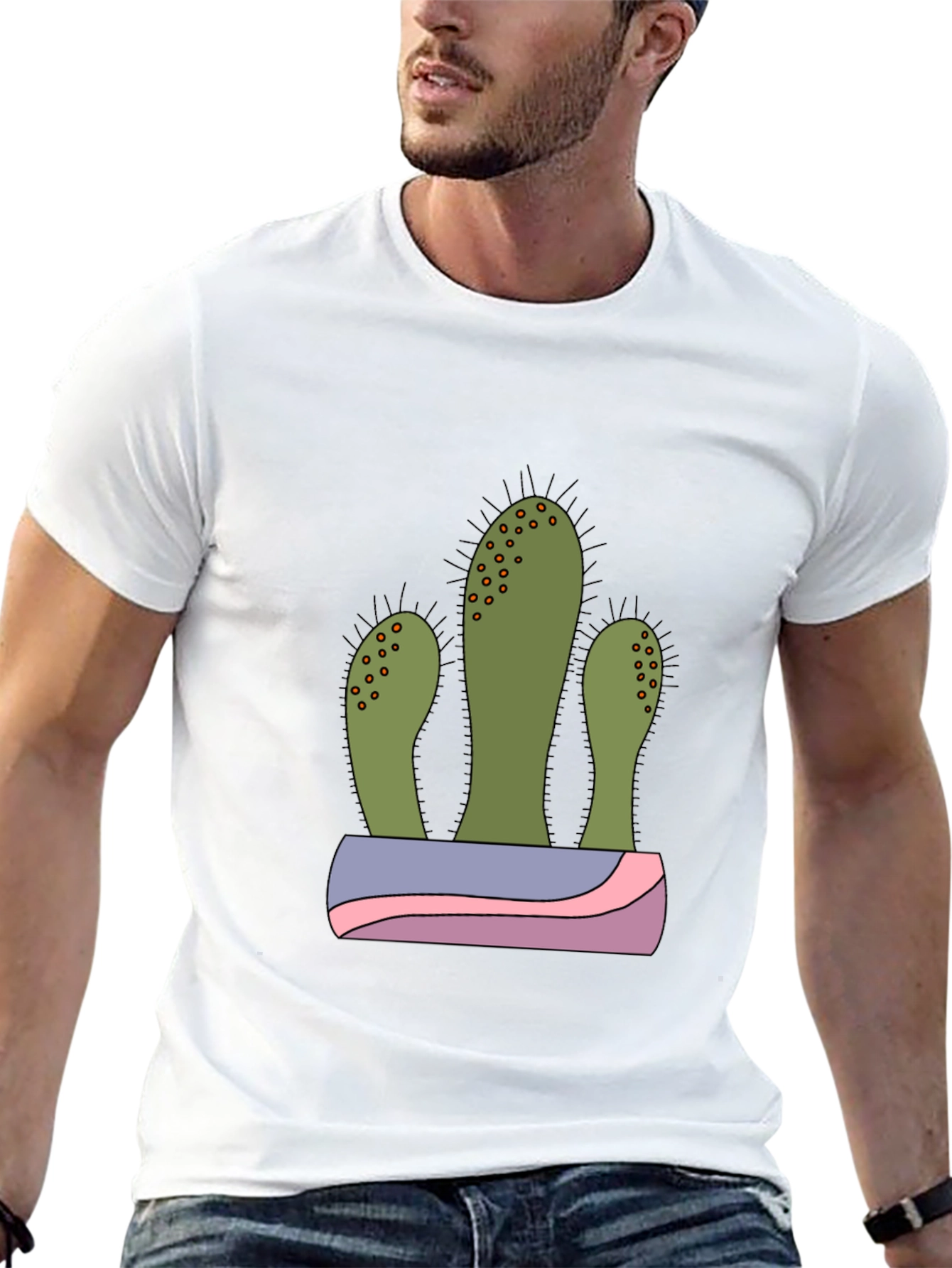 Cactus Graphic T-Shirt - Trendy Desert Style