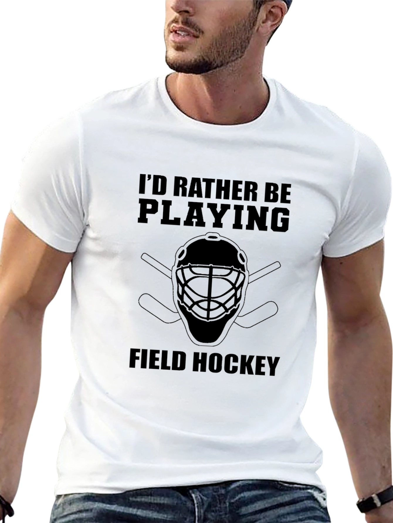 Field Hockey T-Shirt - Id Rather Be Playing