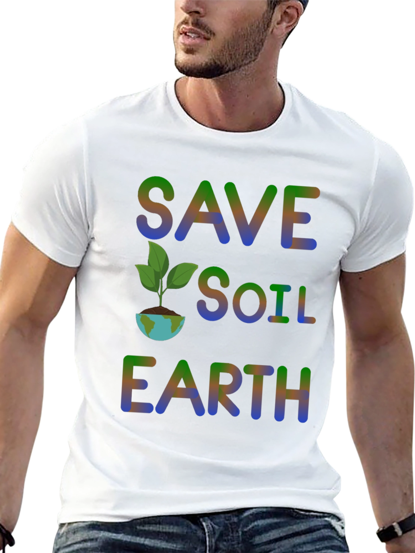 Save Soil Earth T-Shirt - Environmental Awareness