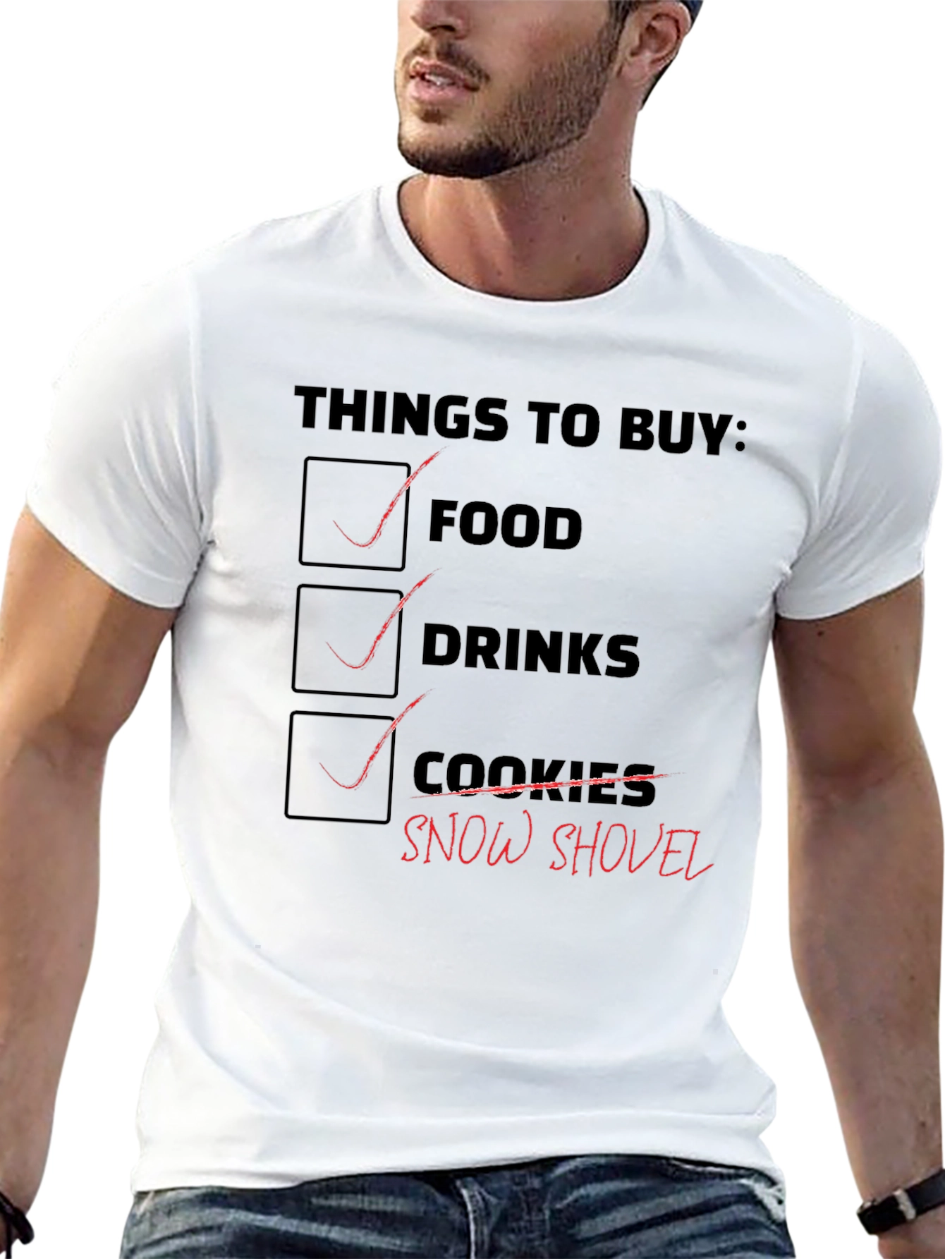 Grocery List Graphic T-Shirt