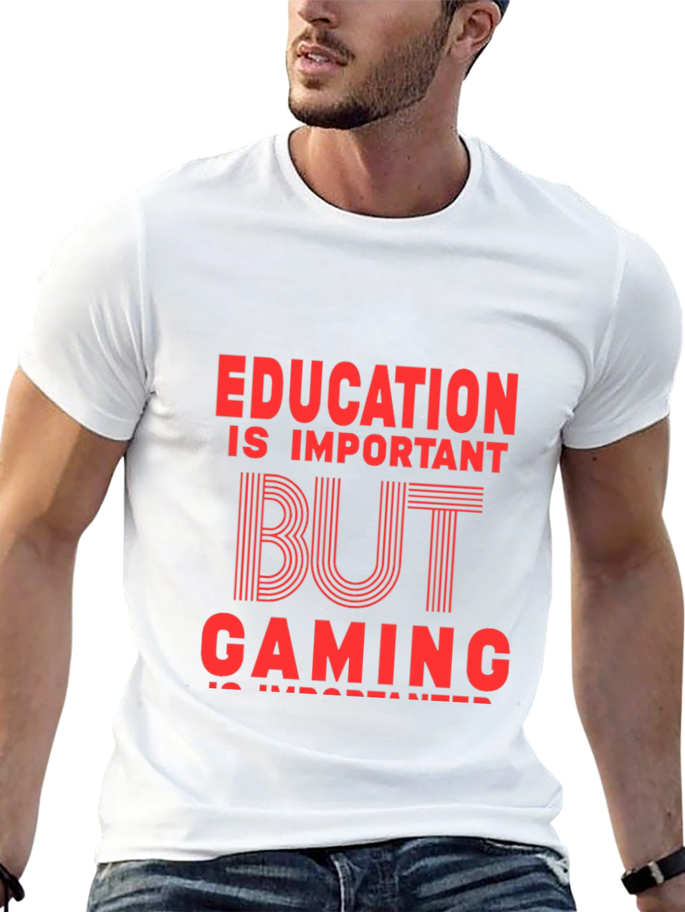 Education is Important But Gaming T-Shirt