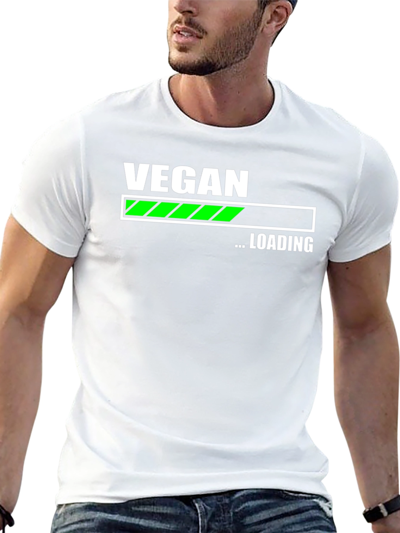 Vegan Loading T-Shirt - Black Cotton Blend