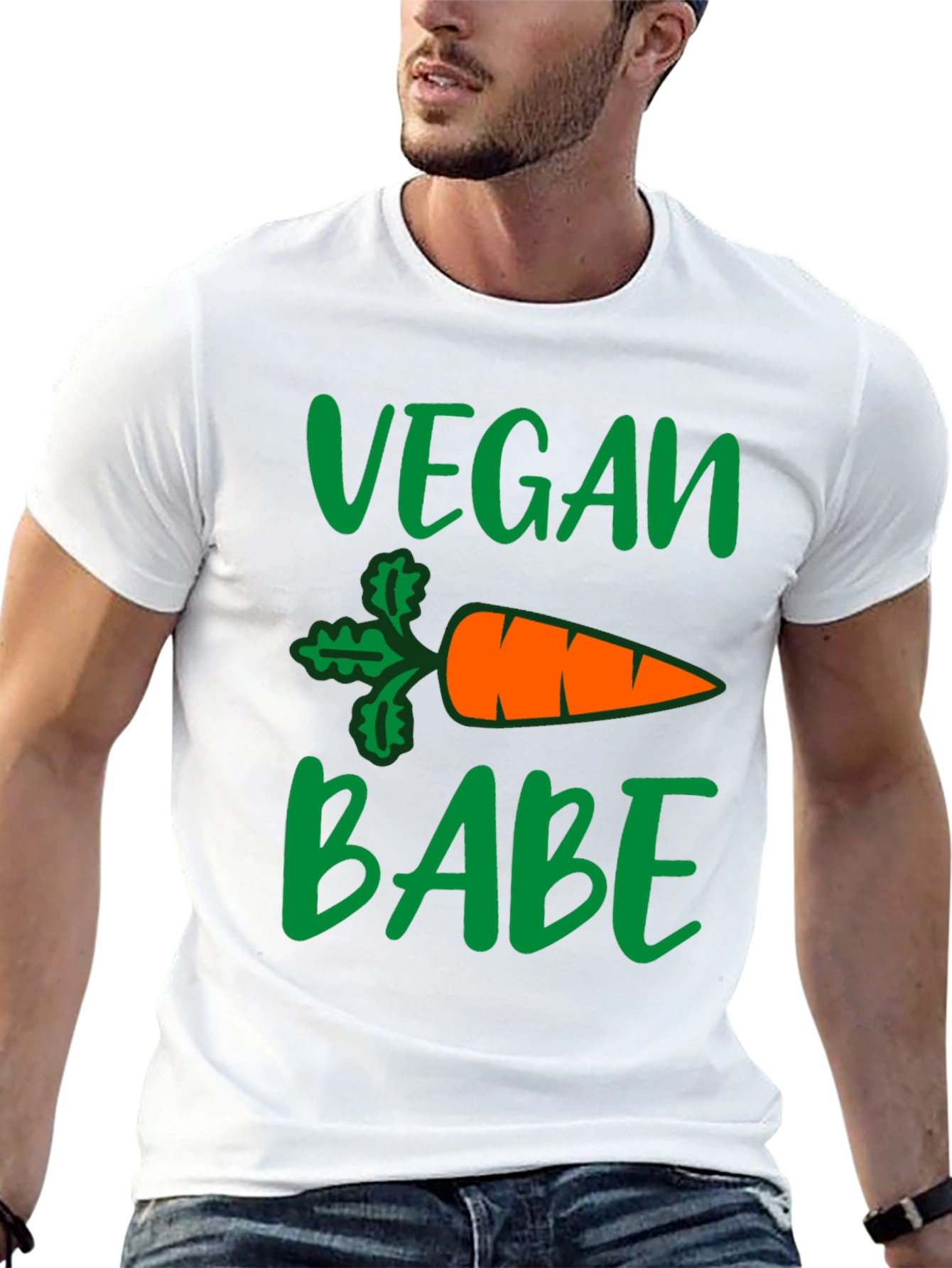 Vegan Babe Carrot Graphic T-Shirt