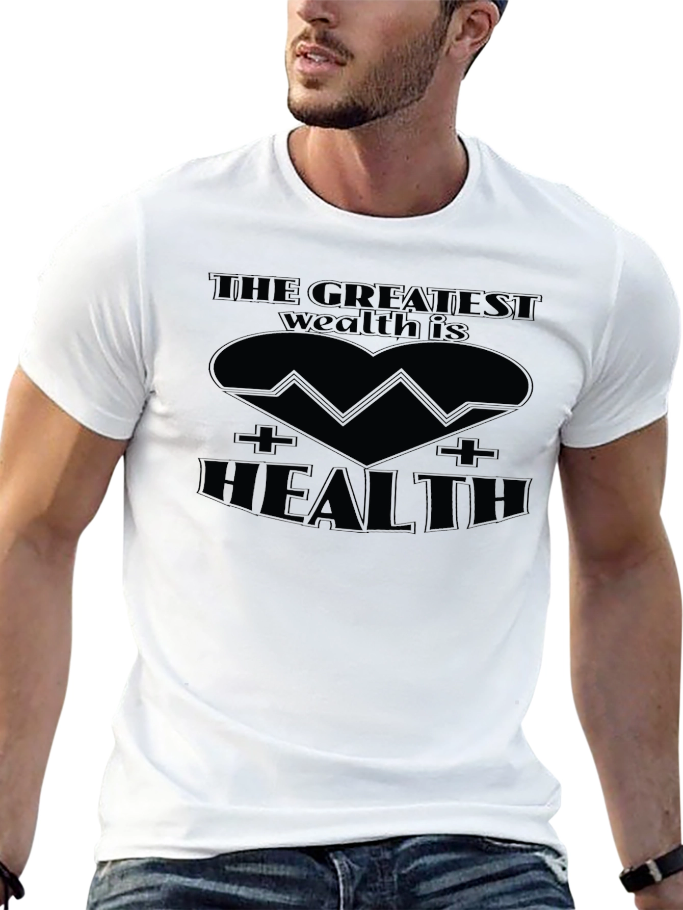 Health is Wealth Graphic Tee
