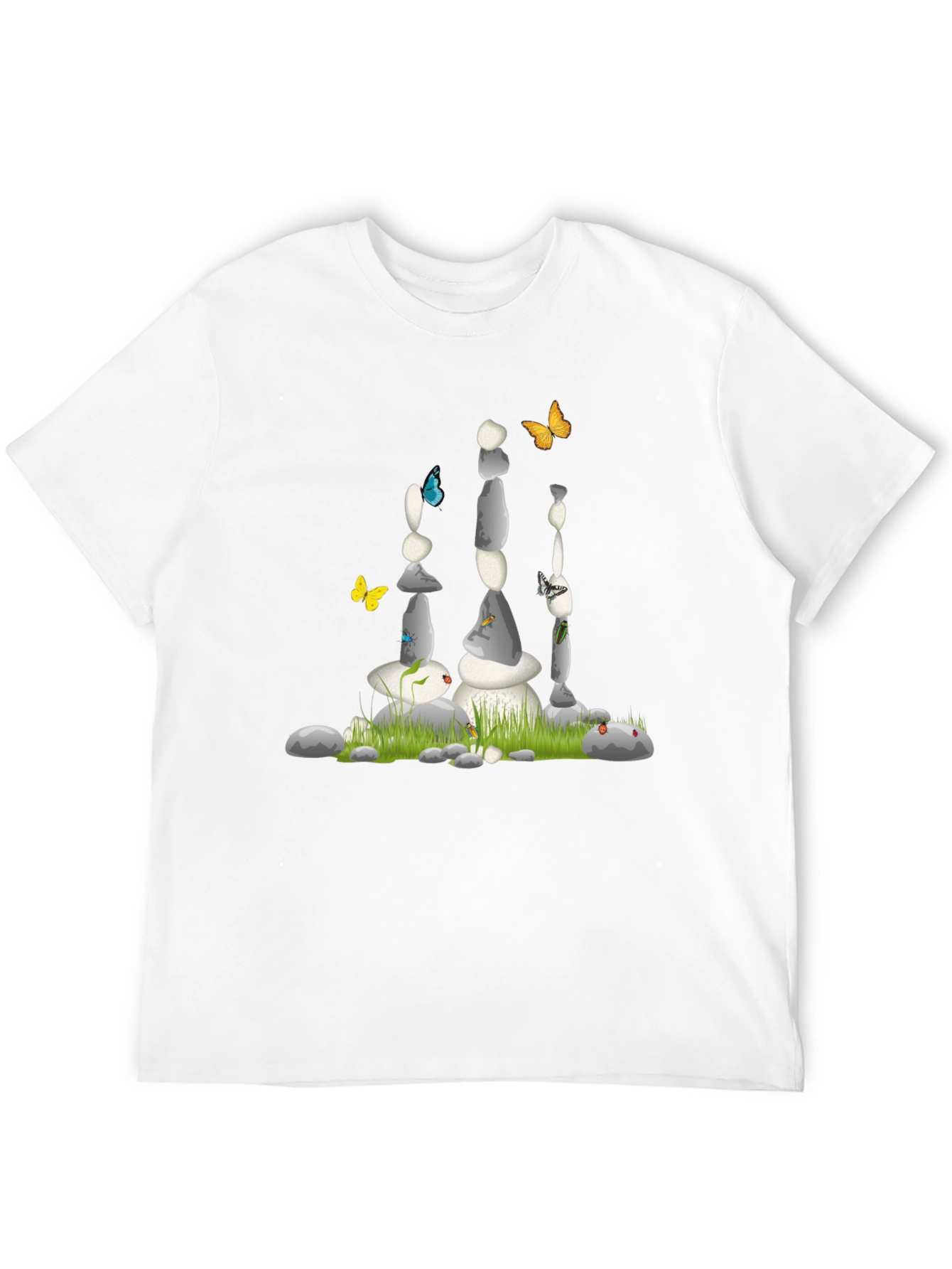 Stone Balance Art Black T-Shirt