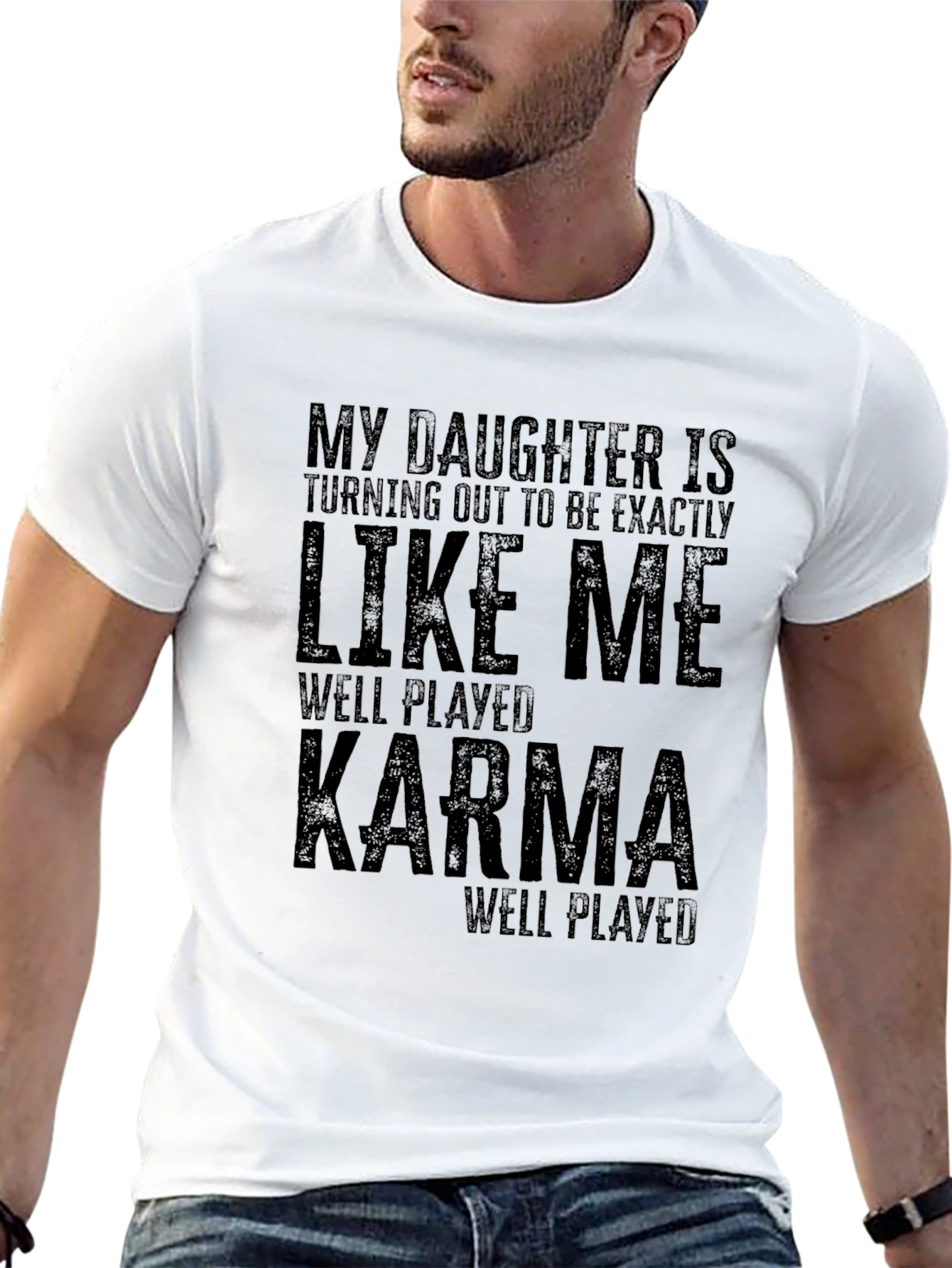 Funny Daughter Like Me Karma T-Shirt