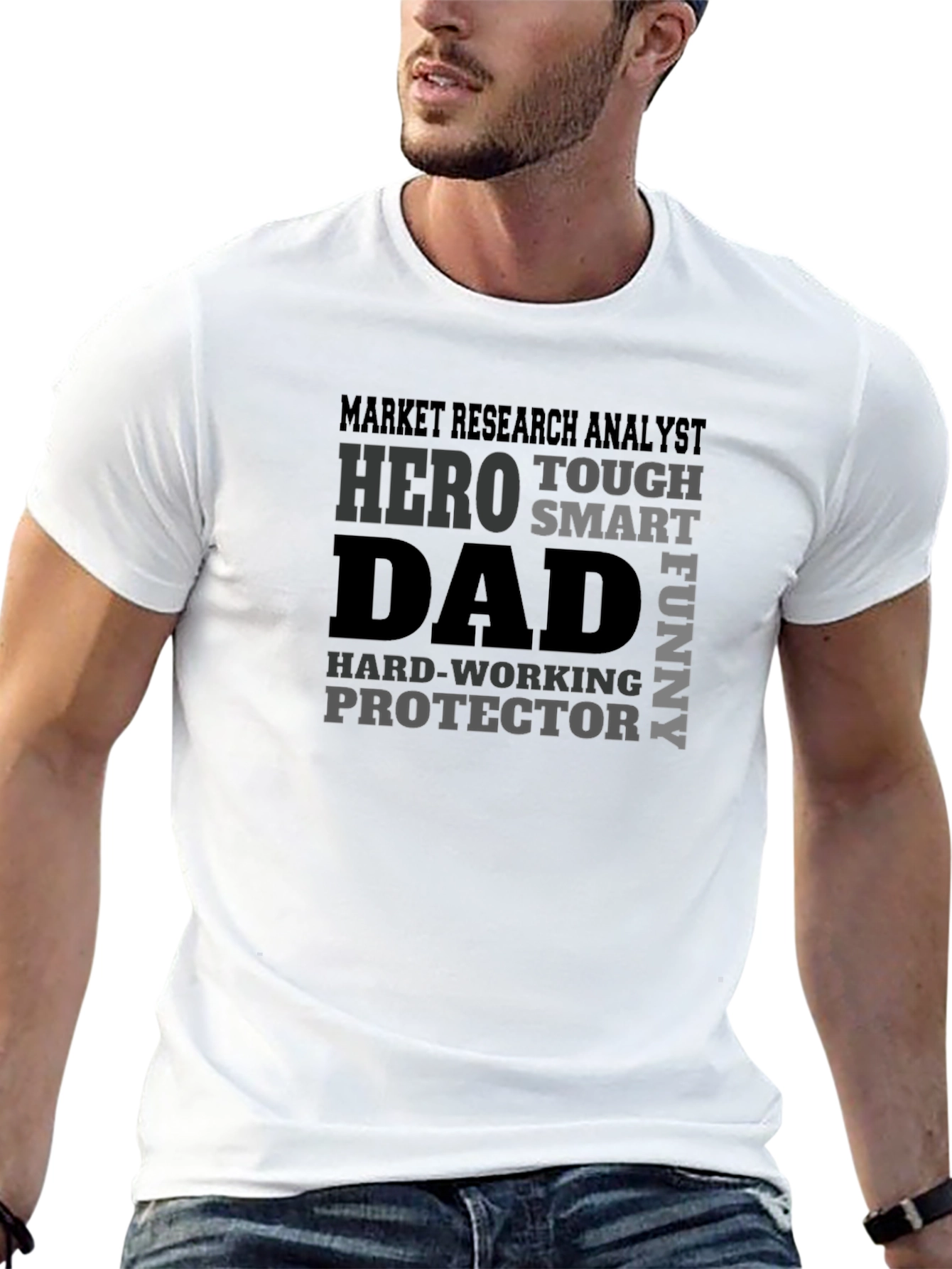 Dad Hero Funny Graphic T-Shirt