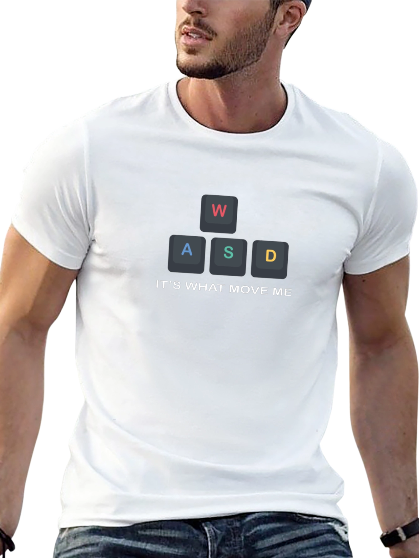 Gamer WASD Keyboard T-Shirt - Its What Move Me