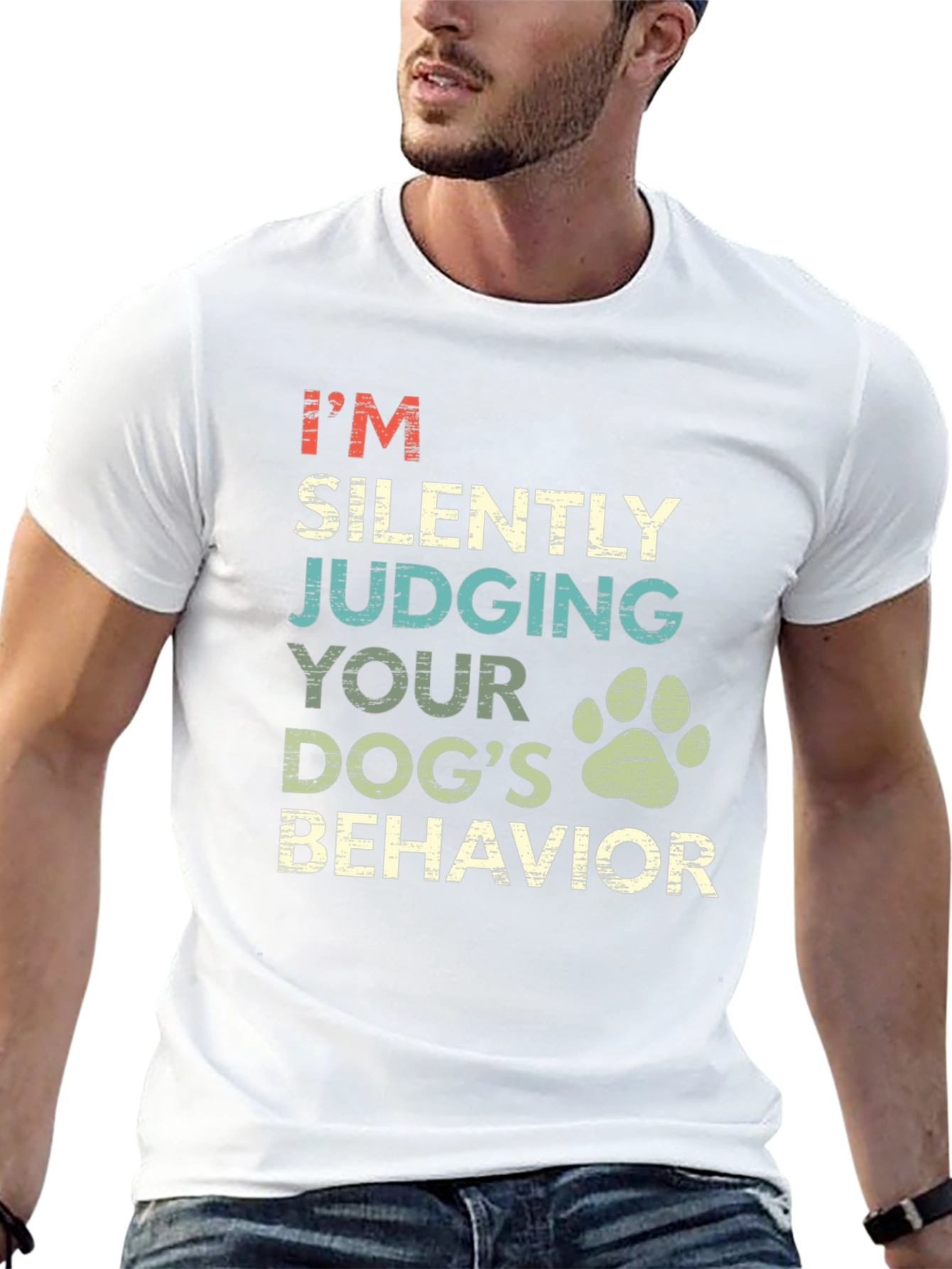 Silently Judging Dog T-Shirt: Dog Lover Tee