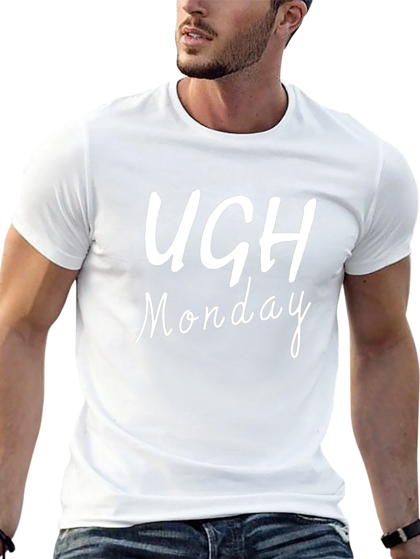 Ugh Monday Graphic Tee - Black T-Shirt