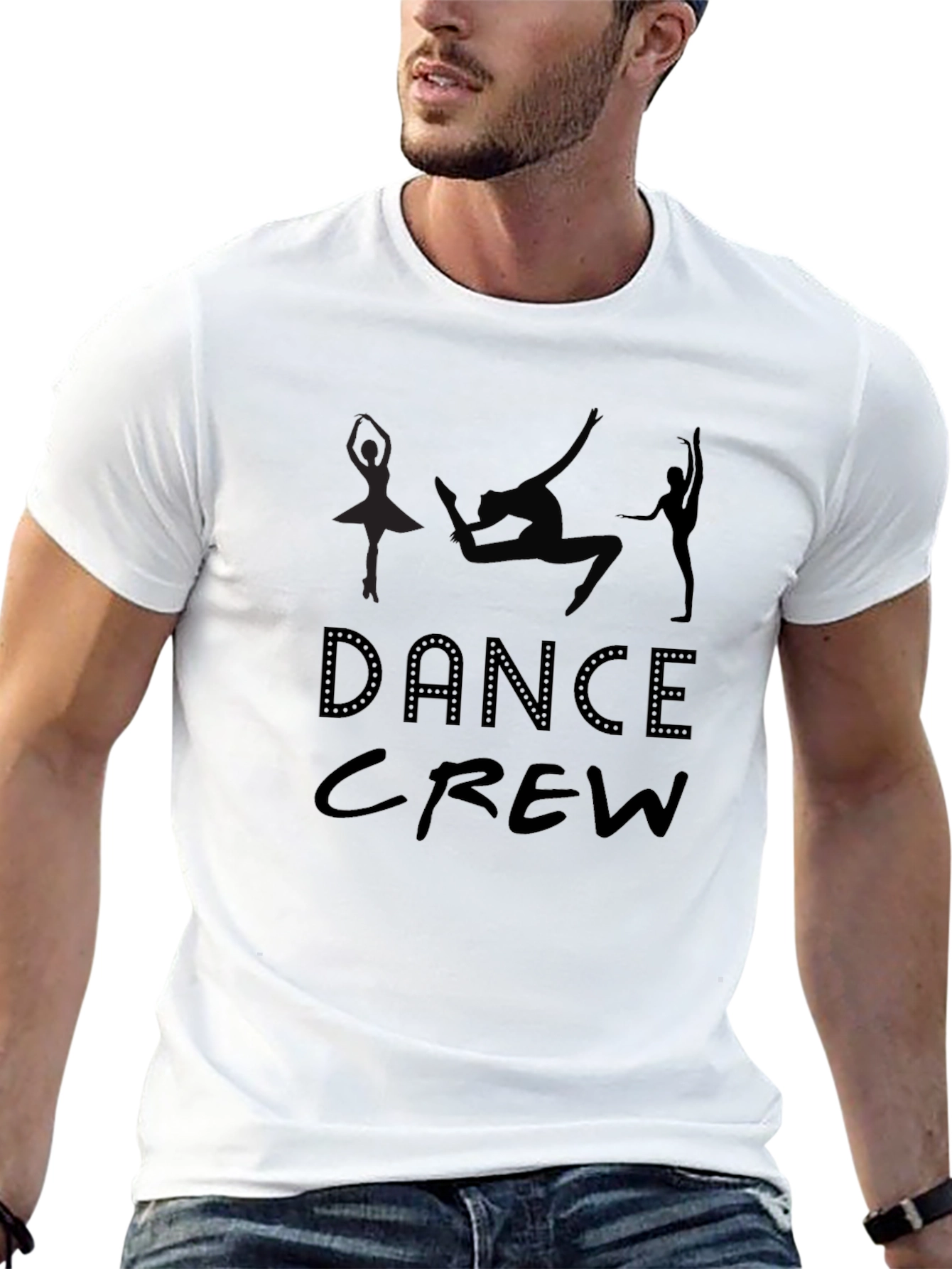 Dance Crew Graphic Tee - Black