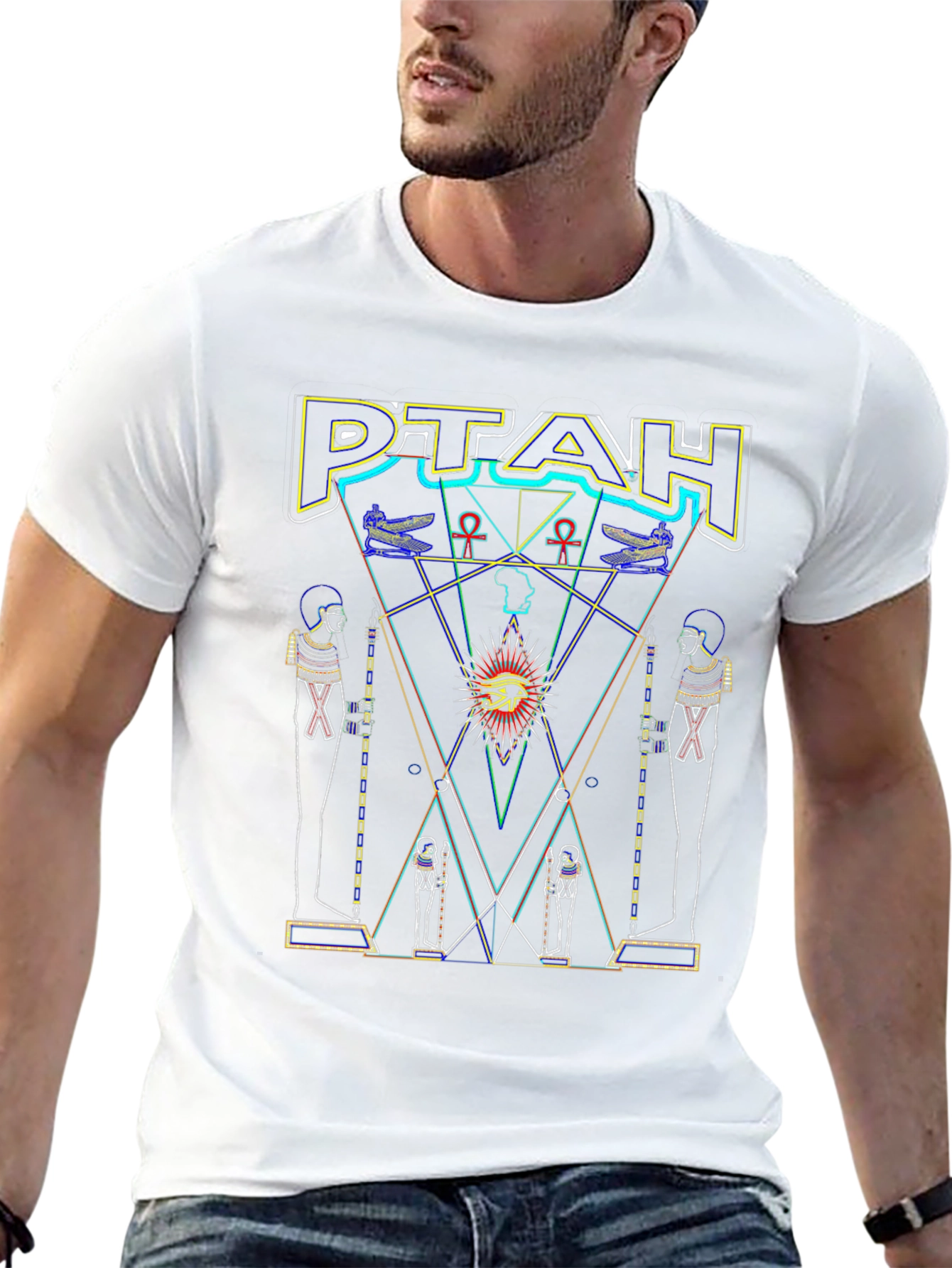 PTAH Graphic T-Shirt - Egyptian Design
