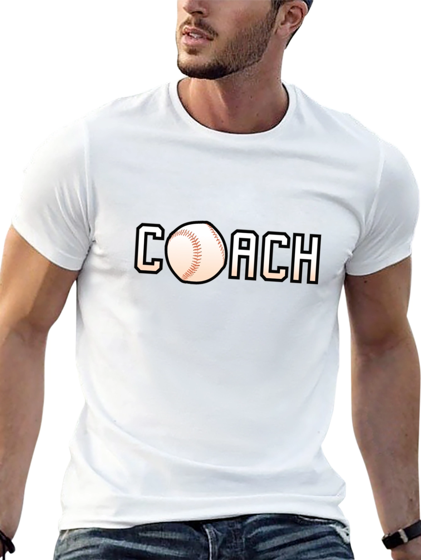 Coach Baseball Graphic T-Shirt