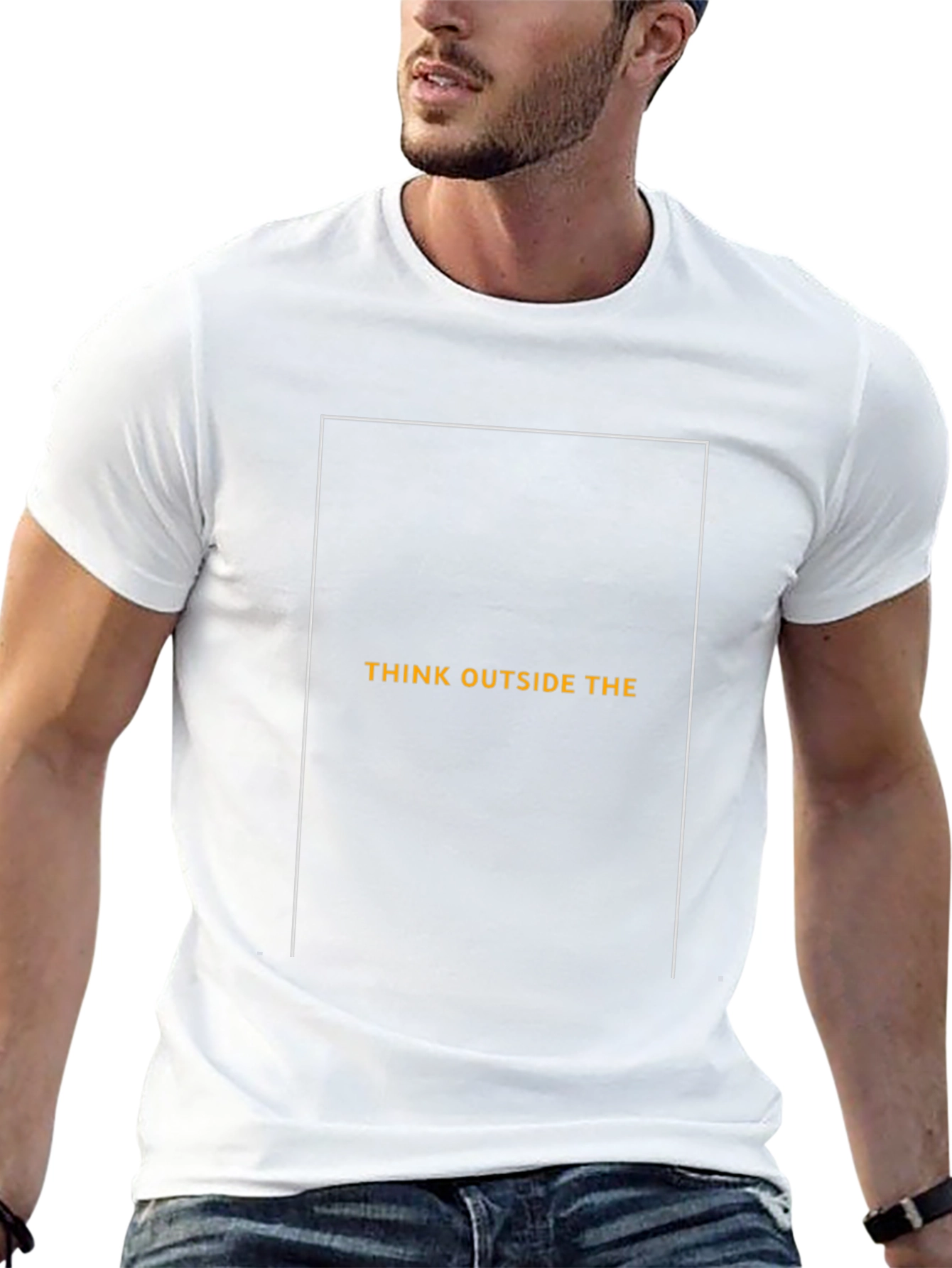 Think Outside the Box Graphic Tee - Black