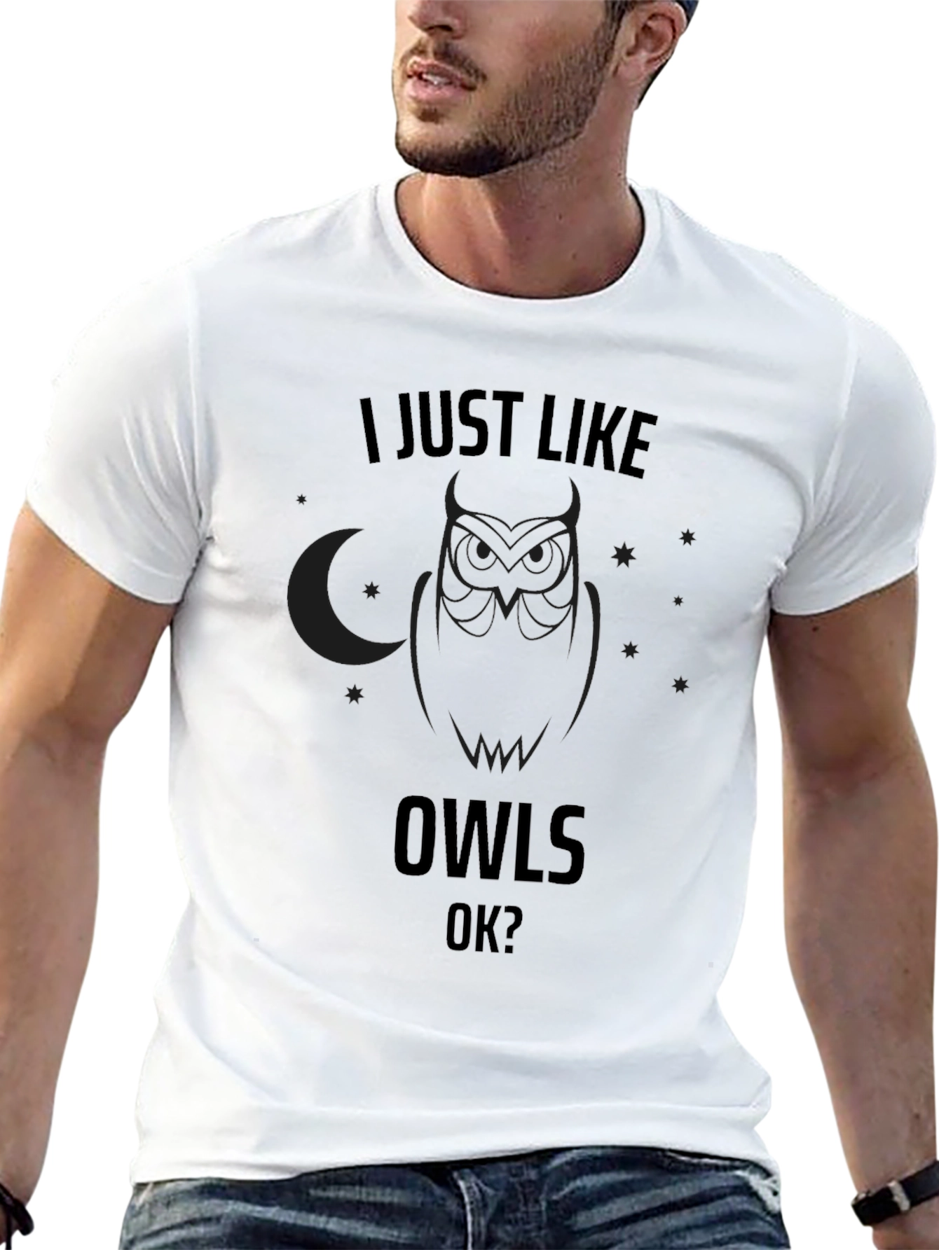 I Just Like Owls OK? Graphic Tee