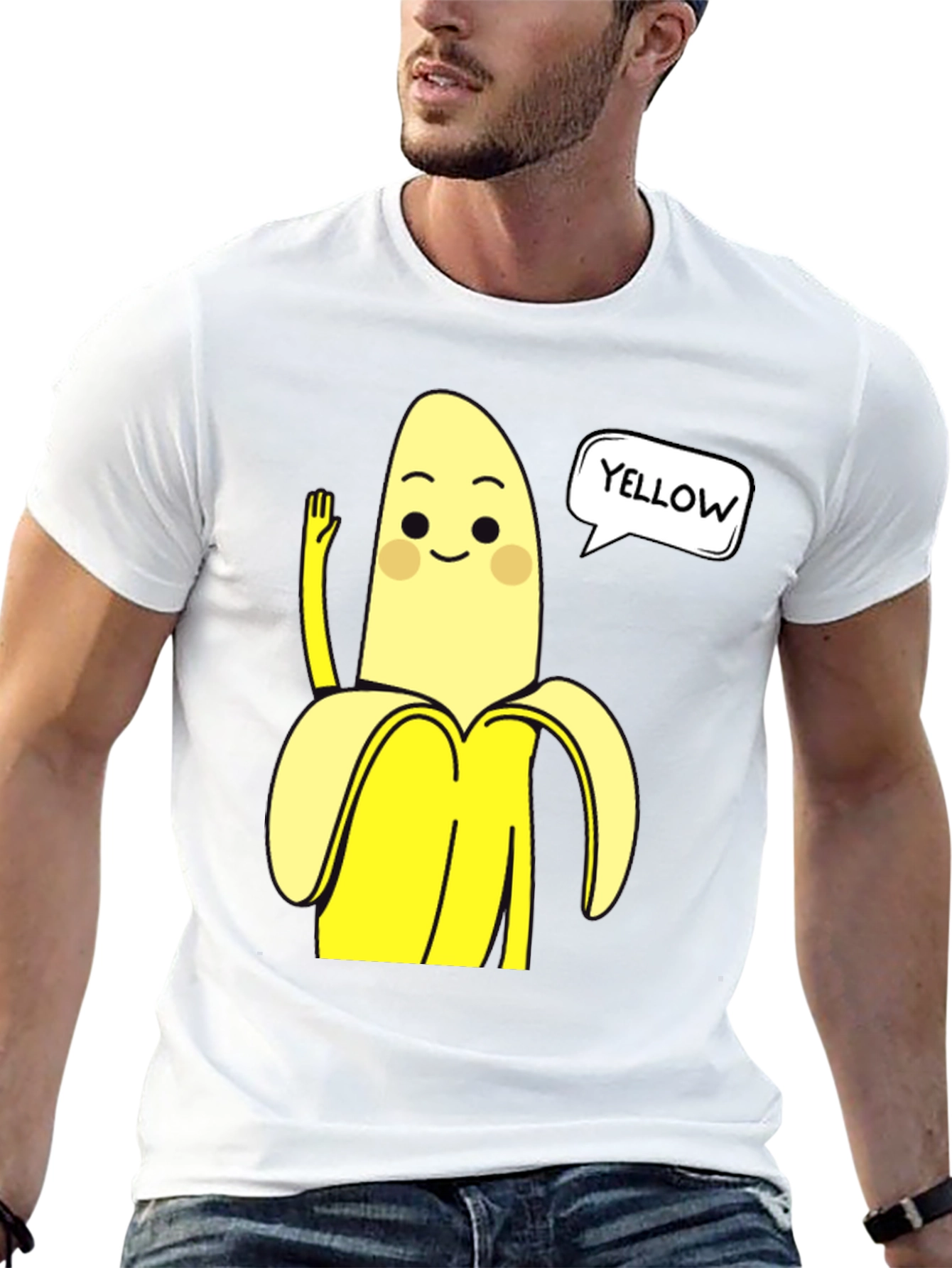 Funny Banana Graphic Tee - Yellow Humor T-Shirt