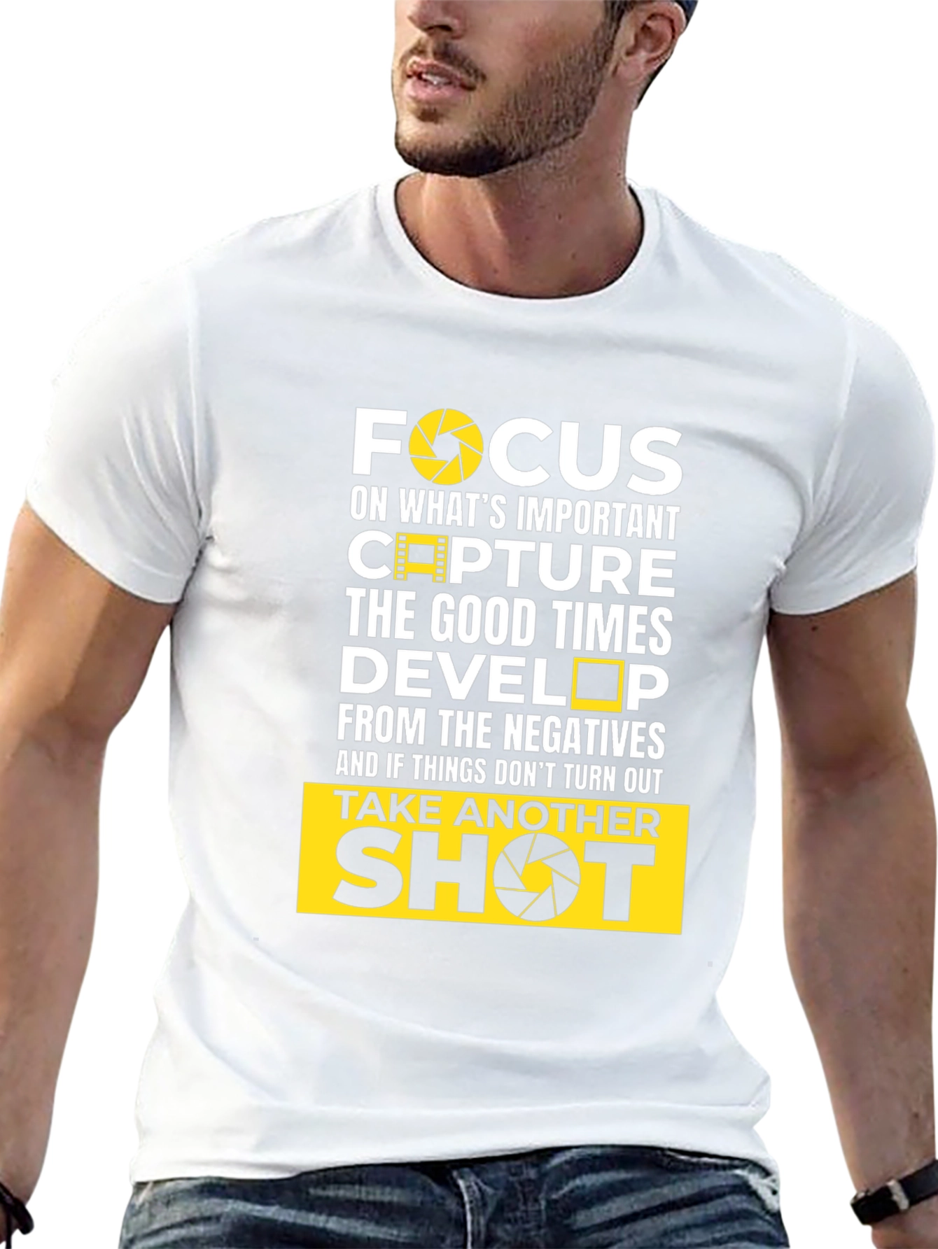 Focus Photographer Black T-Shirt