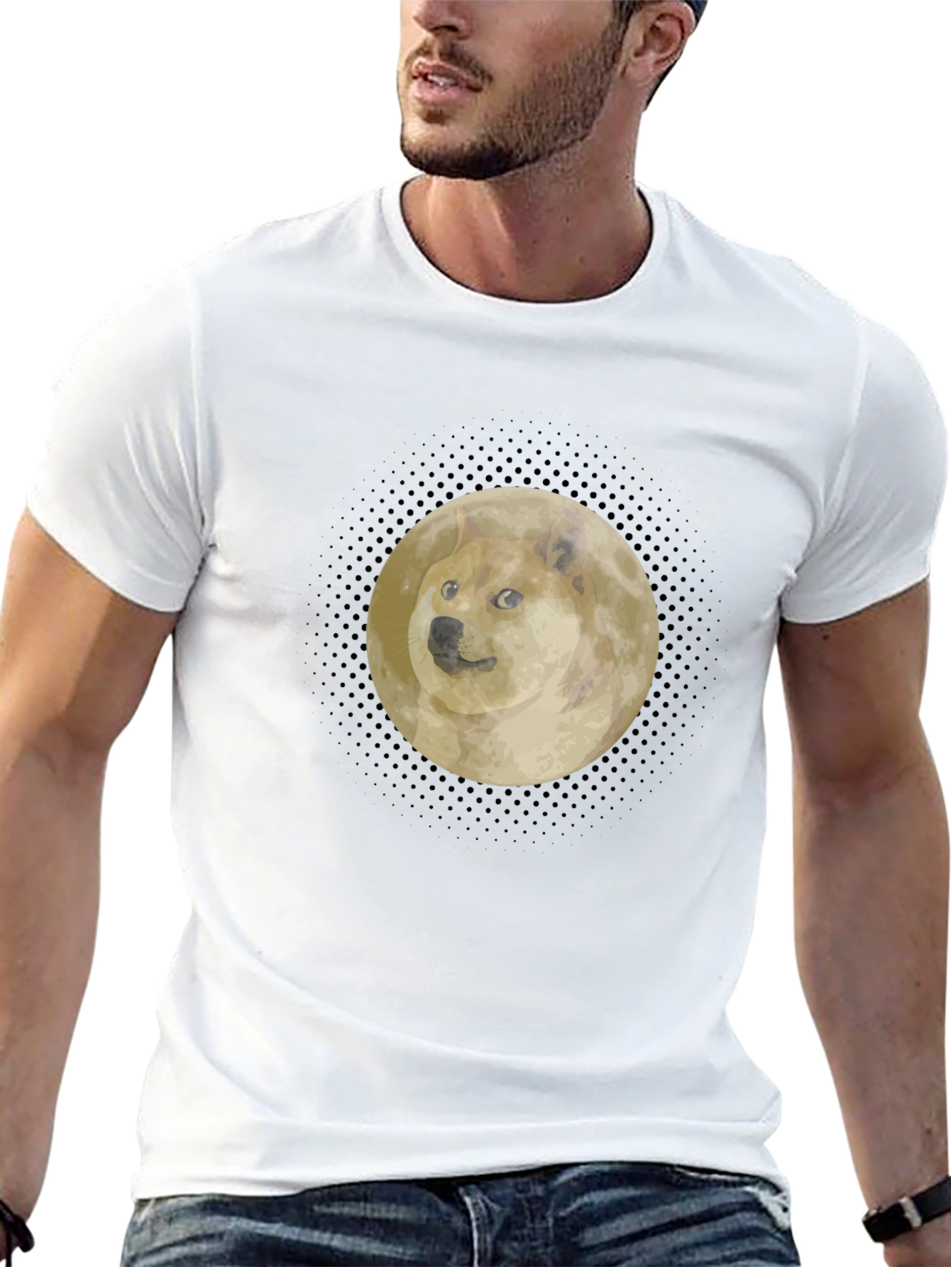Doge to the Moon Black T-Shirt