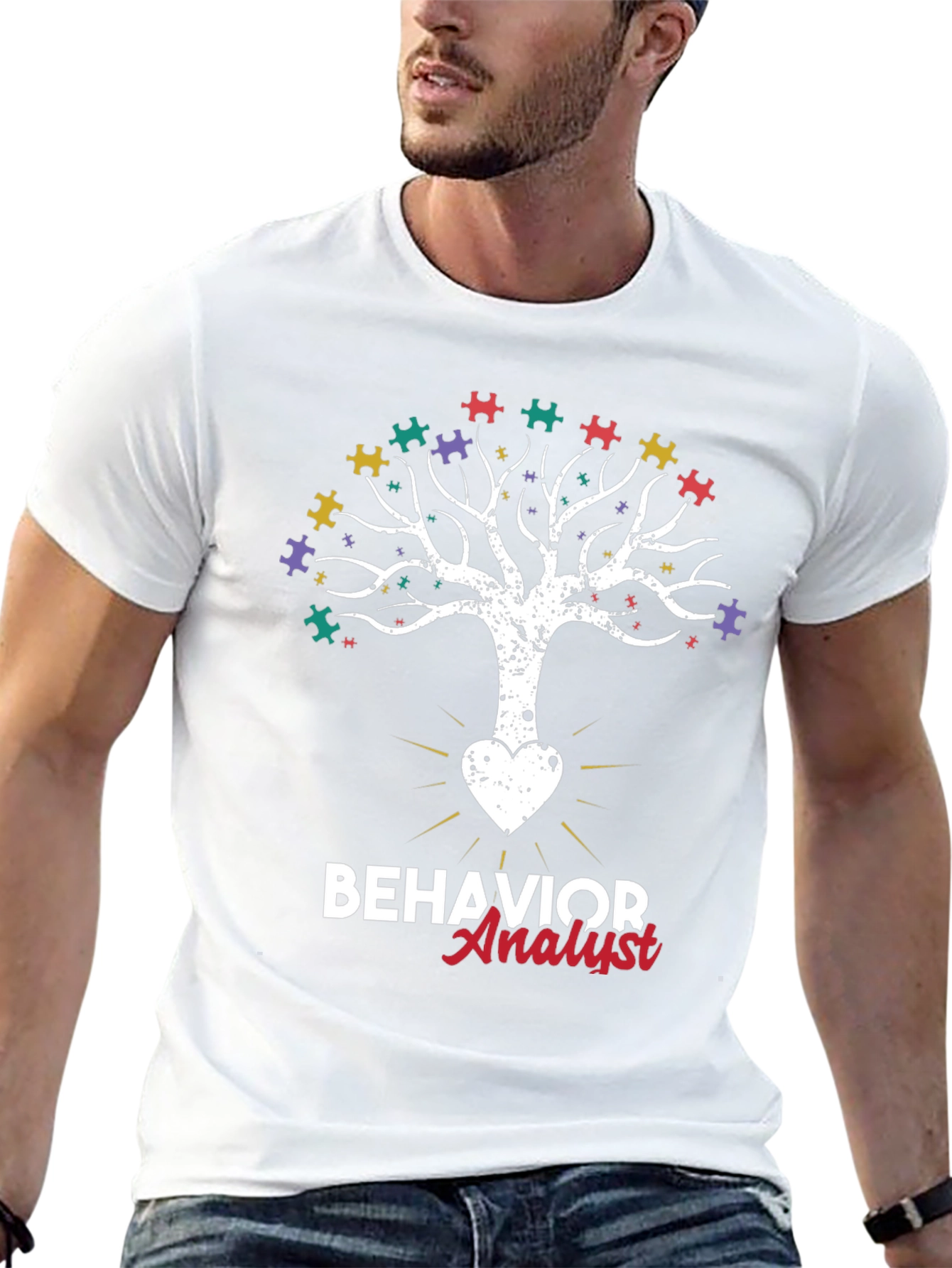 Behavior Analyst Autism Tree T-Shirt