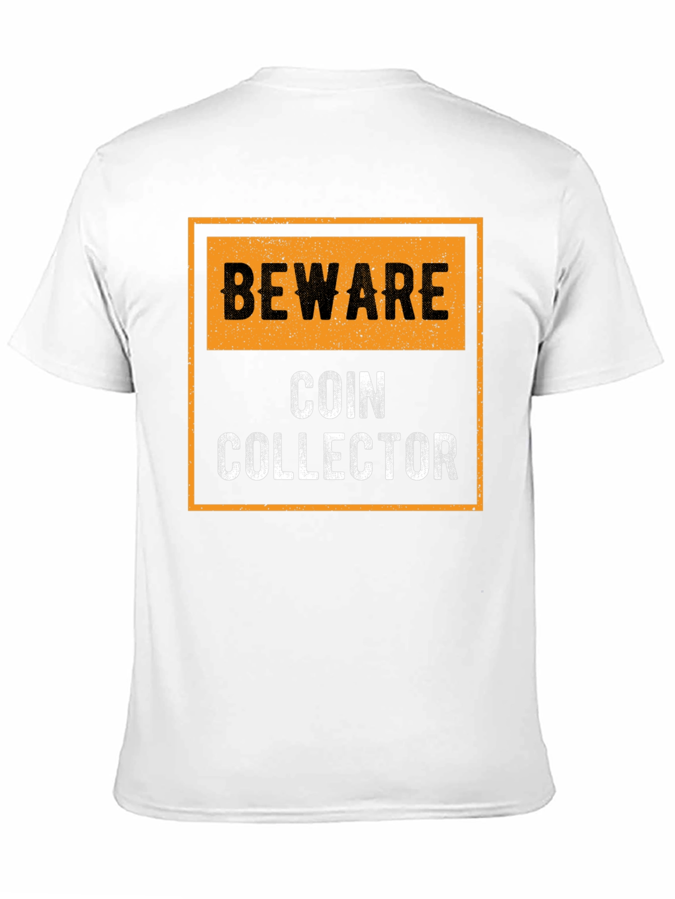 Beware Coin Collector Black Graphic T-Shirt