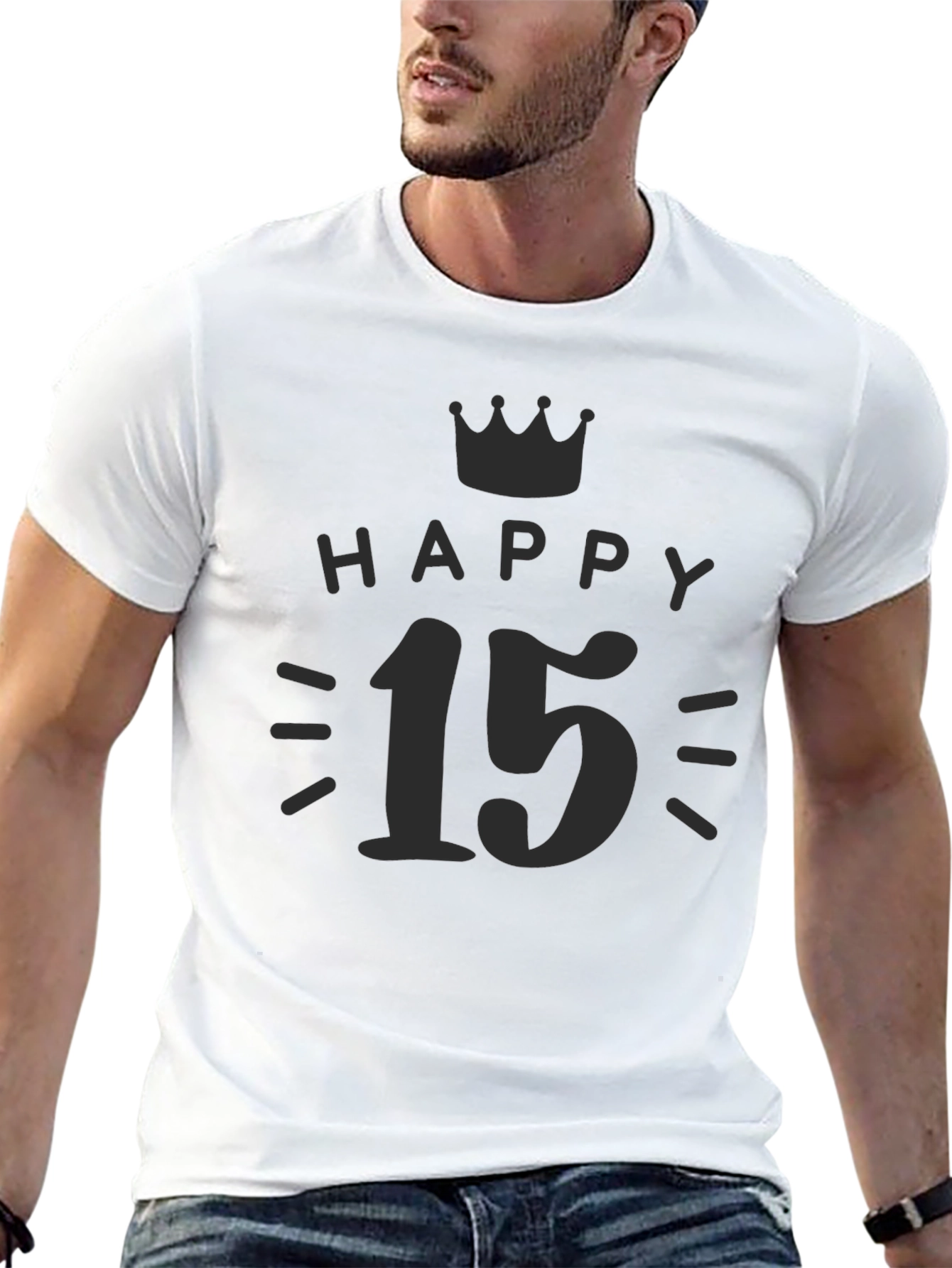 Happy 15th Birthday Black T-Shirt