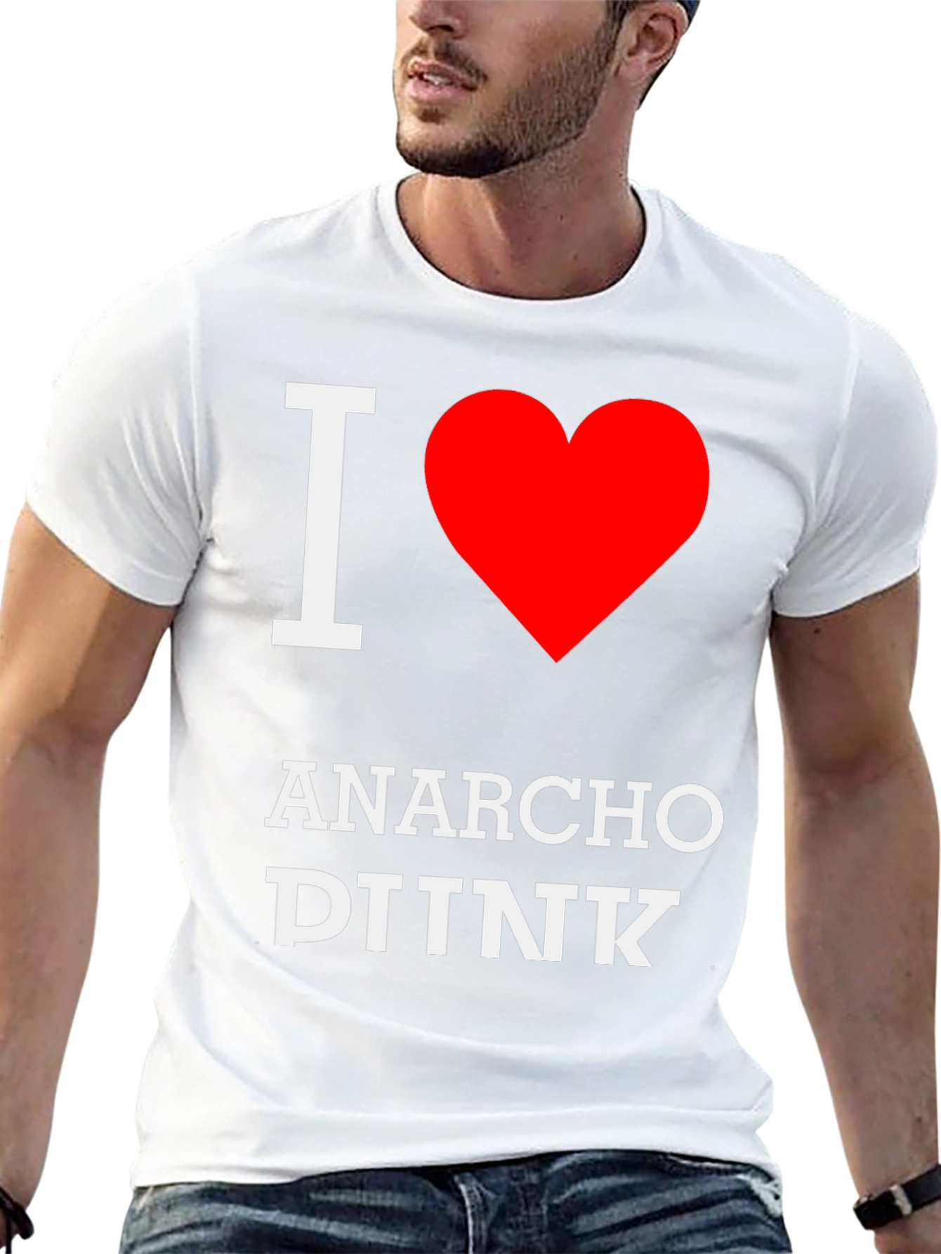 I Heart Anarcho DINK Black Graphic Tee