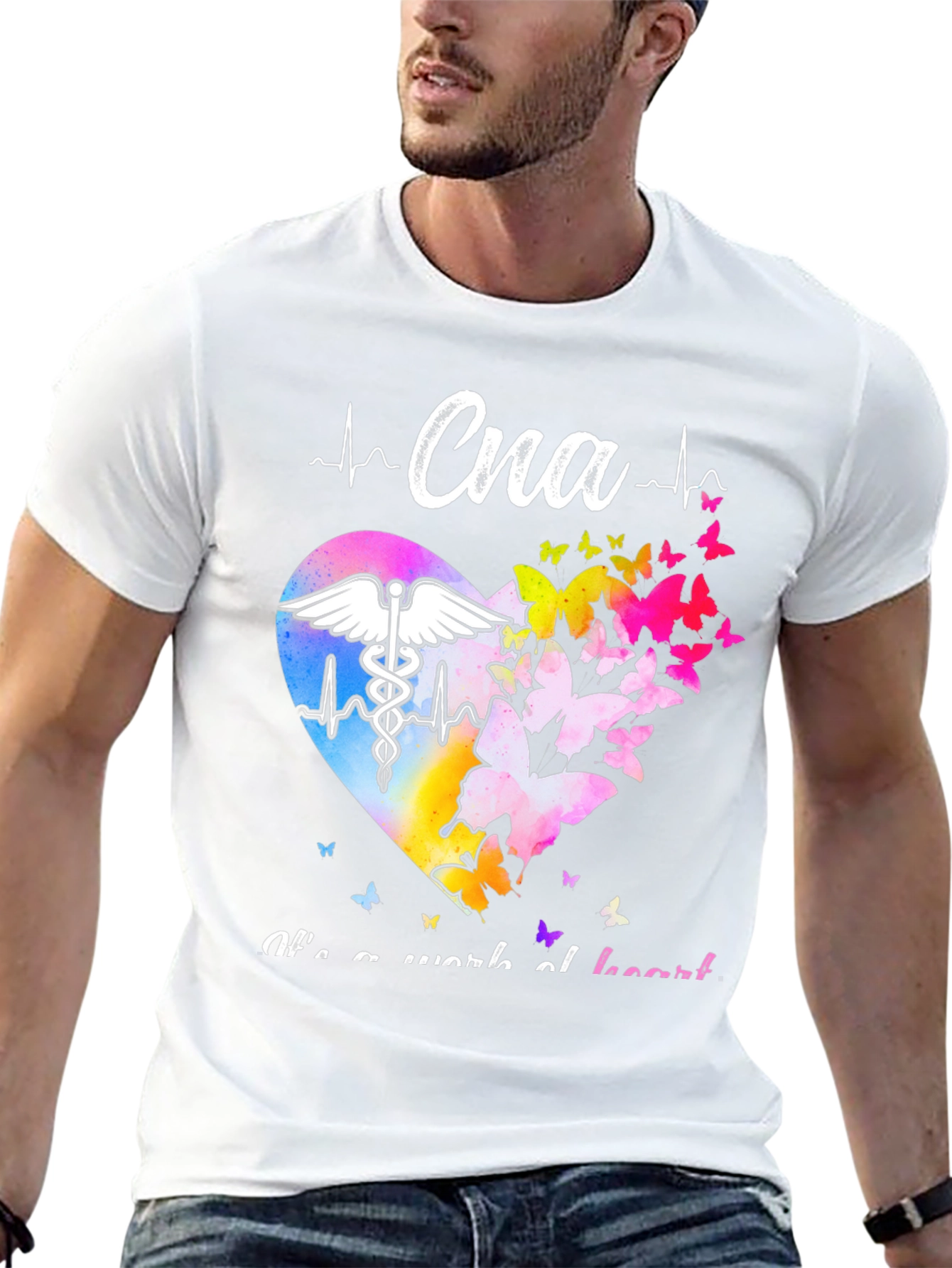CNA Heartbeat Butterfly Graphic T-Shirt
